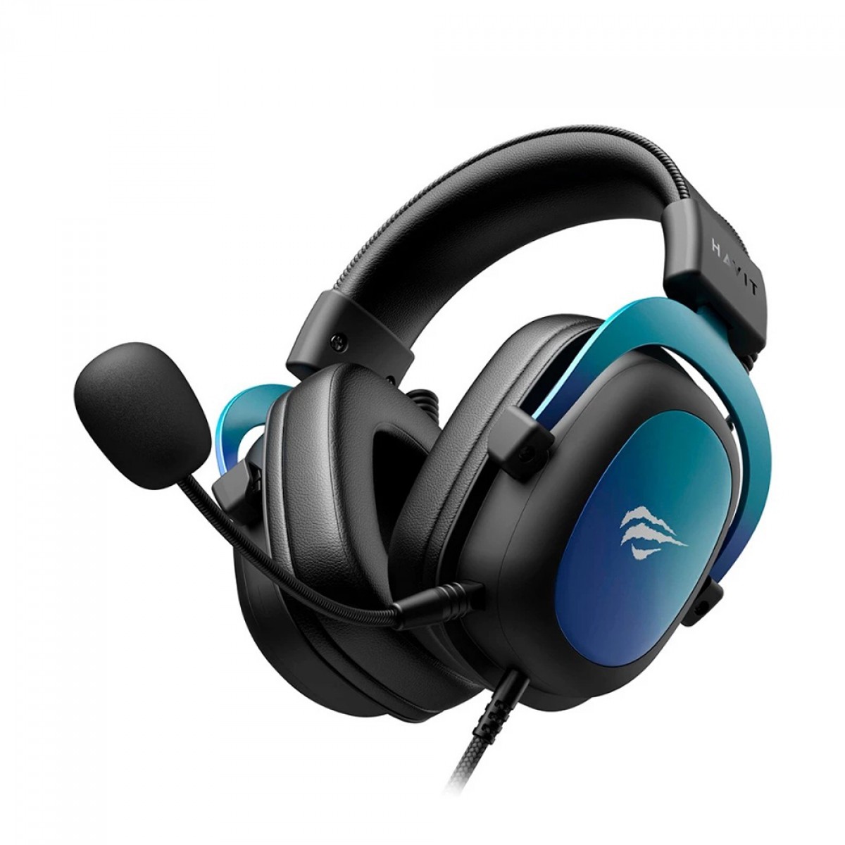 Headset Gamer Havit Gamenote, USB 7.1, Drivers de 53mm, Múltiplas Plataformas, Black/Blue, HV-H2002C PRO