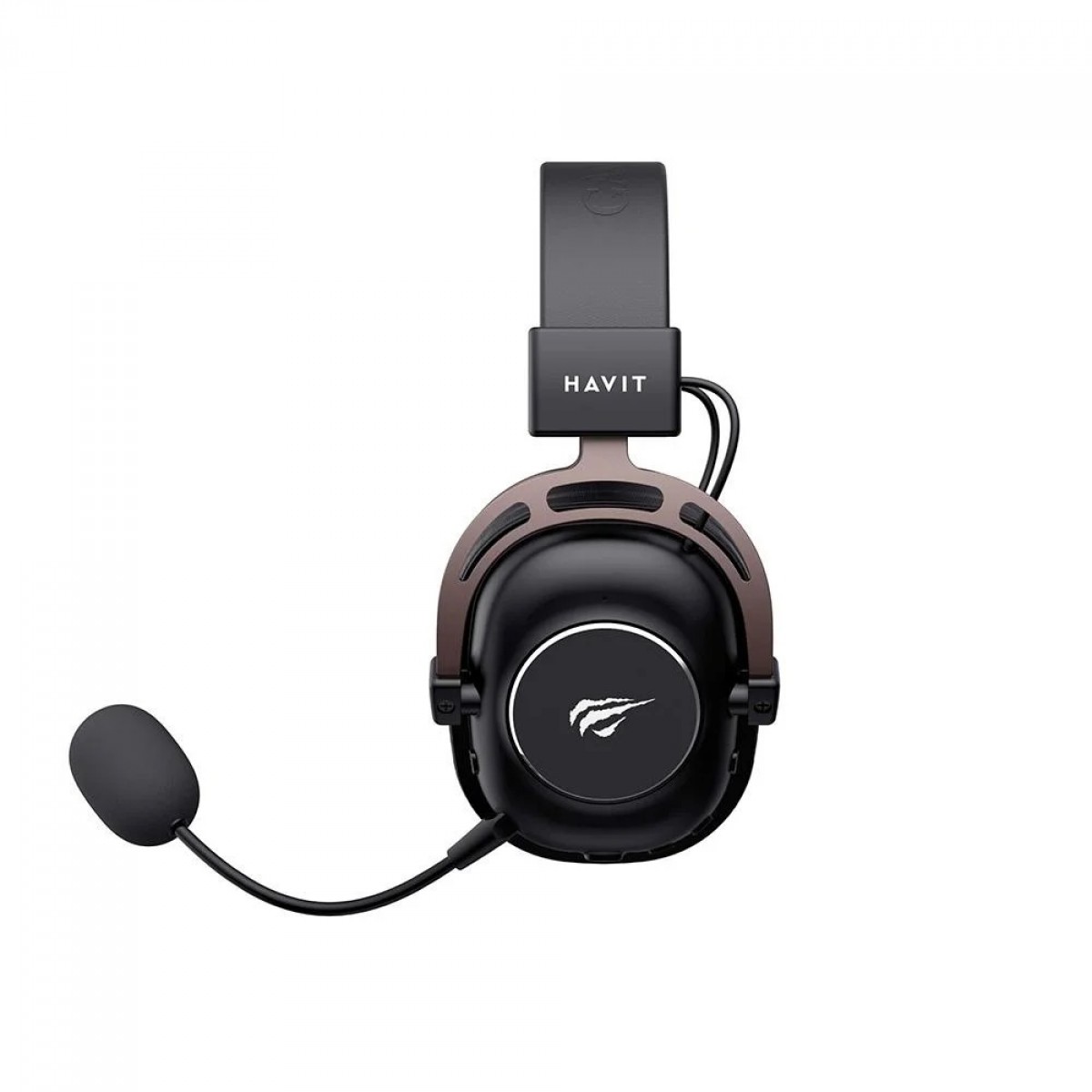 Headset Gamer Havit H2002YG, Wireless, Drivers de 50mm, Preto