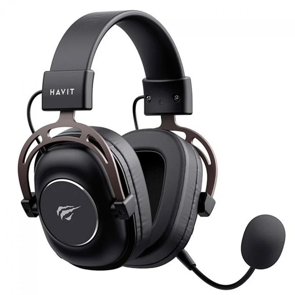 Headset Gamer Havit H2002YG, Wireless, Drivers de 50mm, Preto