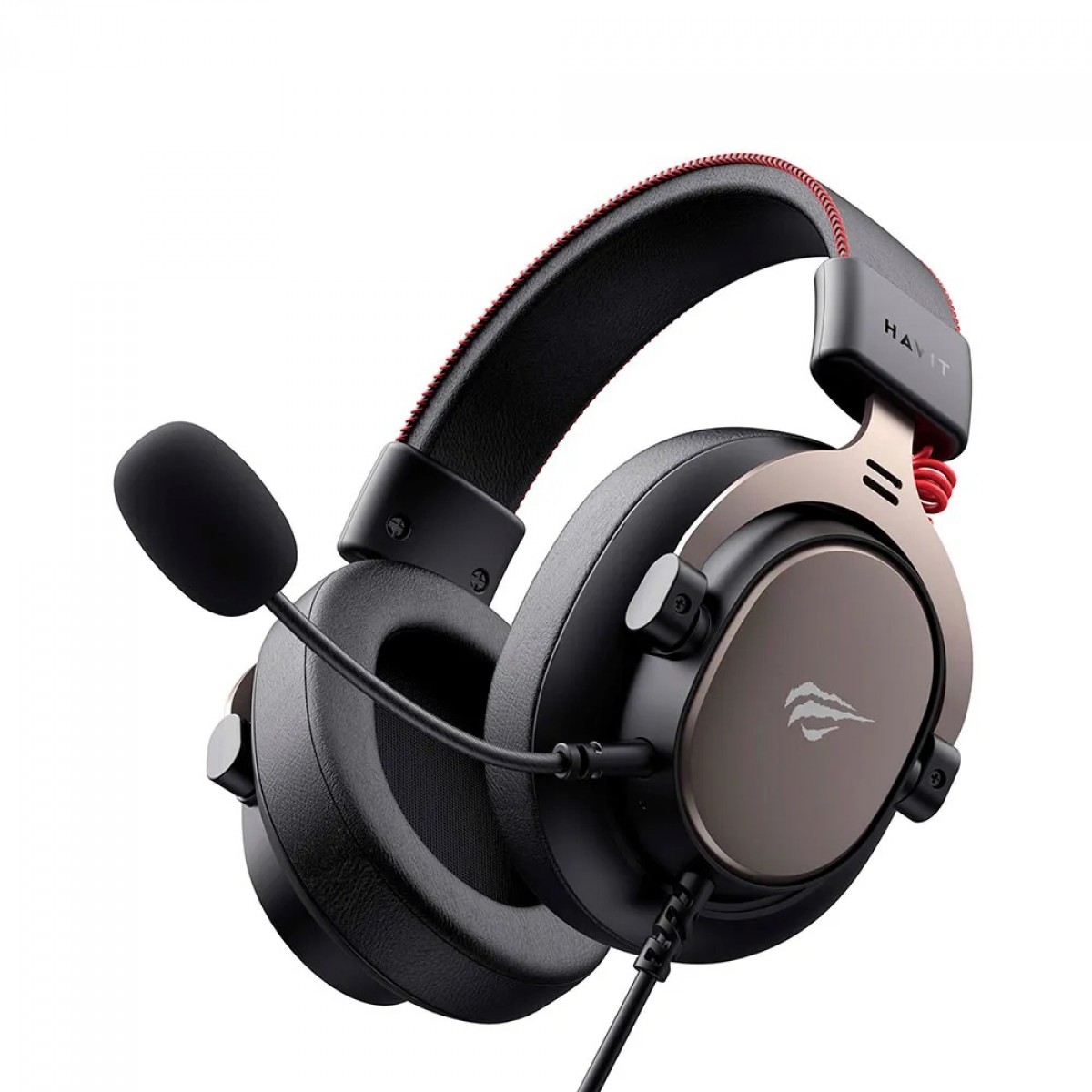 Headset Gamer Havit H2015E, 3.5mm, Drivers de 53mm, Microfone Destacável, Preto
