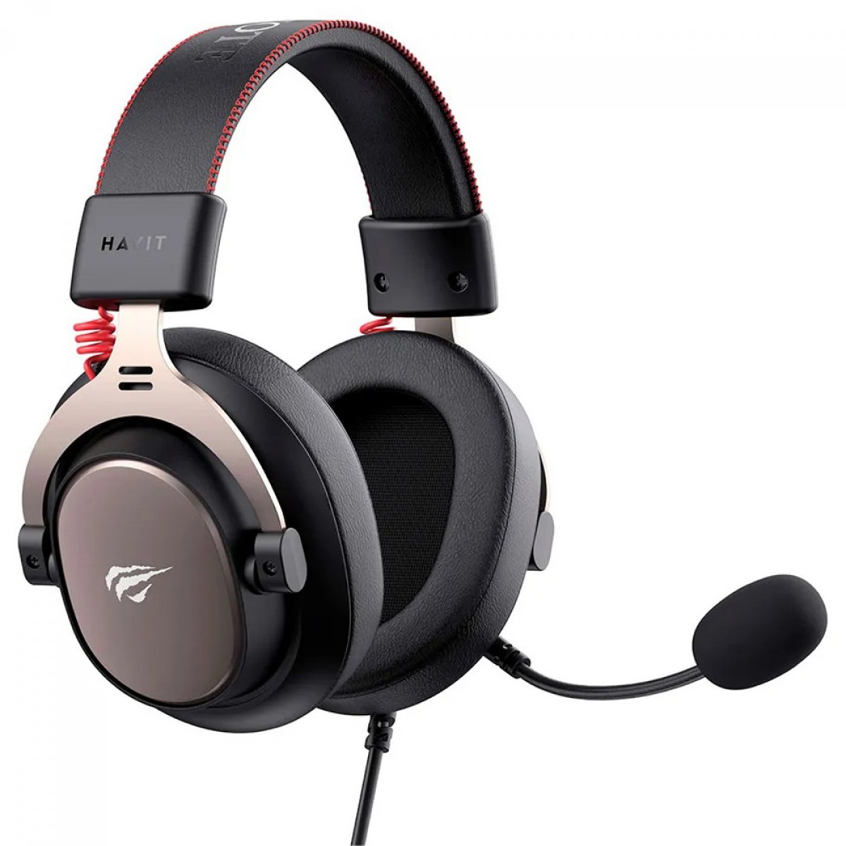 Headset Gamer Havit H2015E, 3.5mm, Drivers de 53mm, Microfone Destacável, Preto