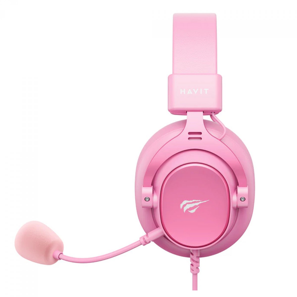 Headset Gamer Havit H2015SE, 3.5mm, Drivers de 53mm, Rosa