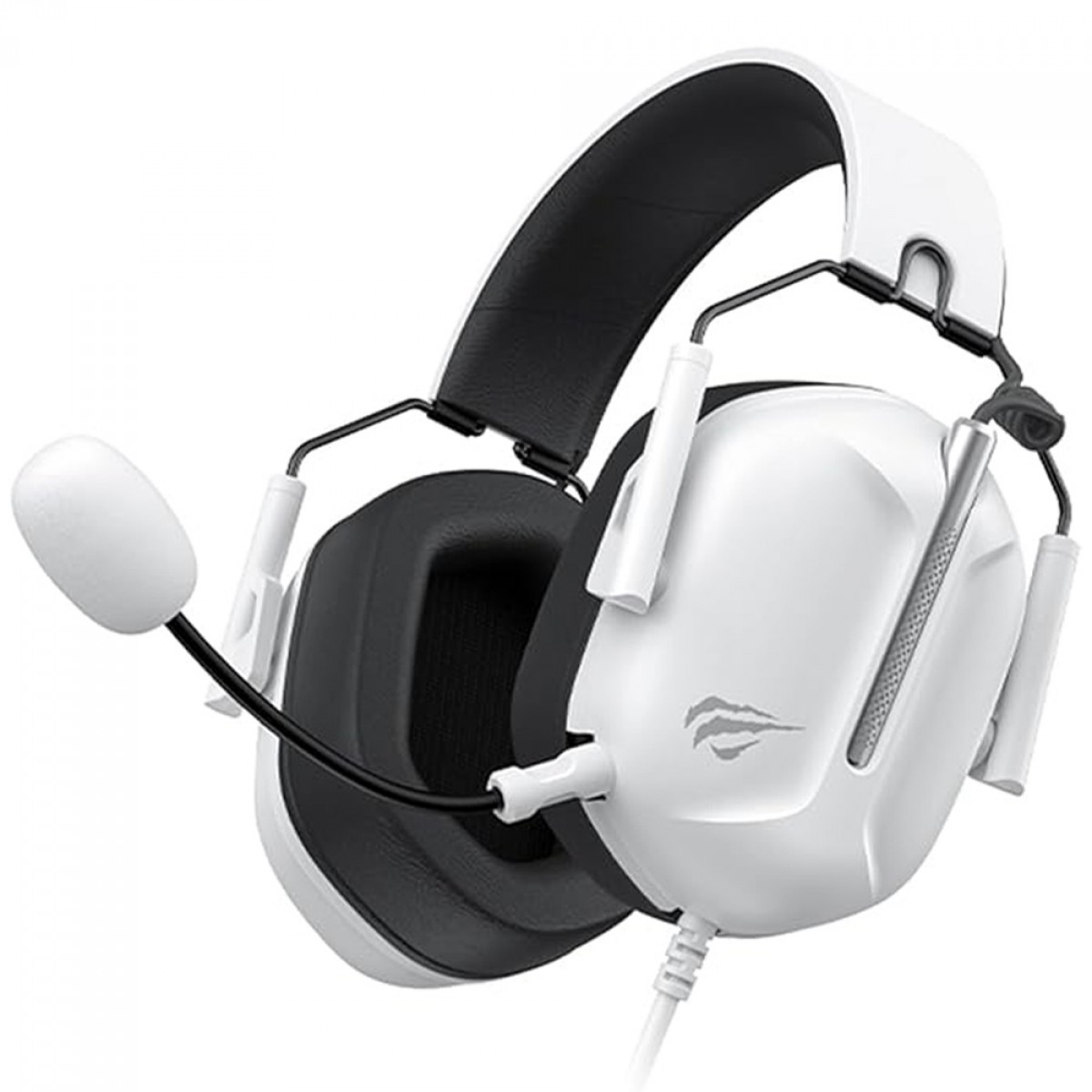 Headset Gamer Havit H2033D, 3.5mm, Drivers de 50mm, Branco e Preto, H2033D-WHT