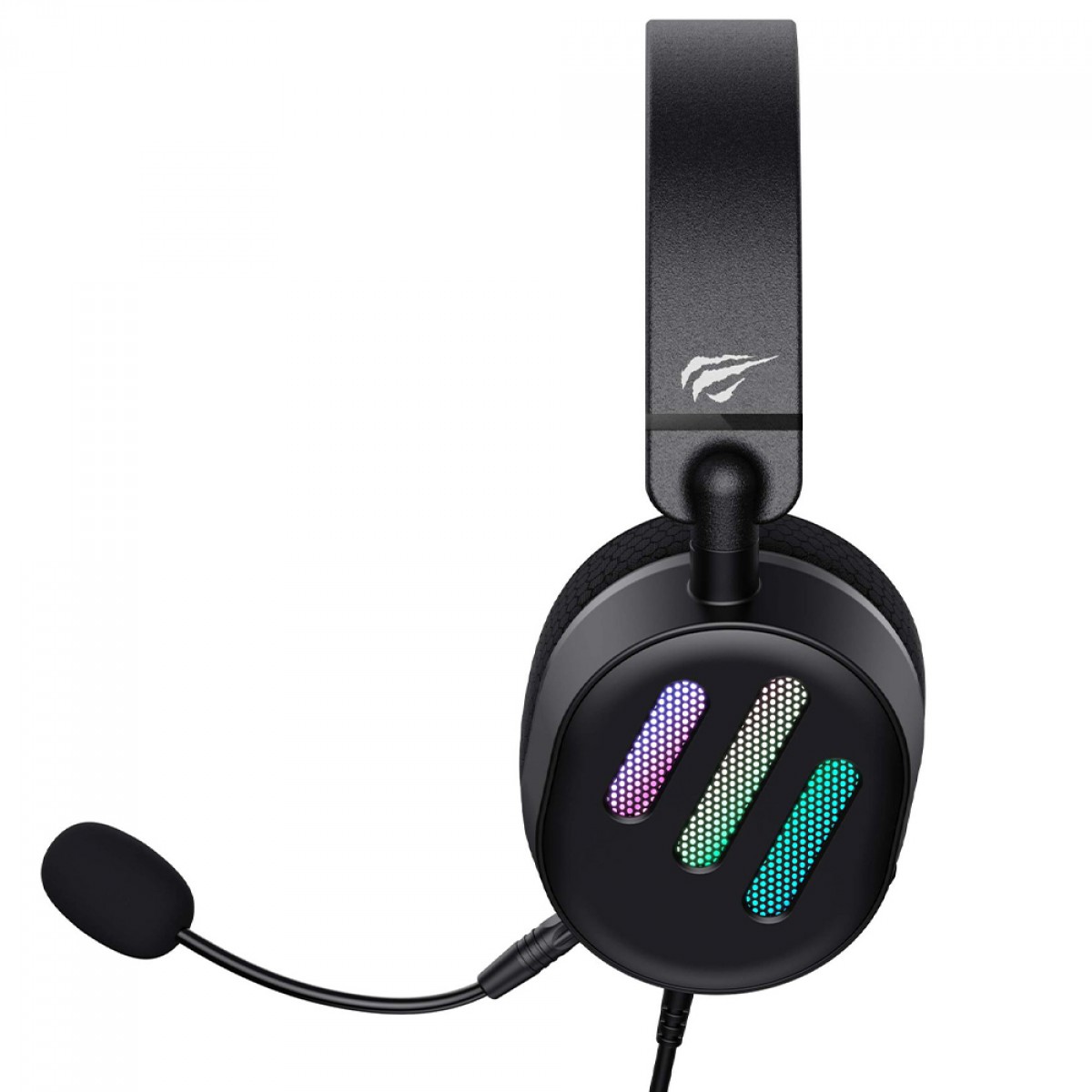 Headset Gamer Havit H2038U Black, USB, RGB, Drivers de 50mm, 7.1 Virtual Surround, Múltiplas Plataformas, Preto