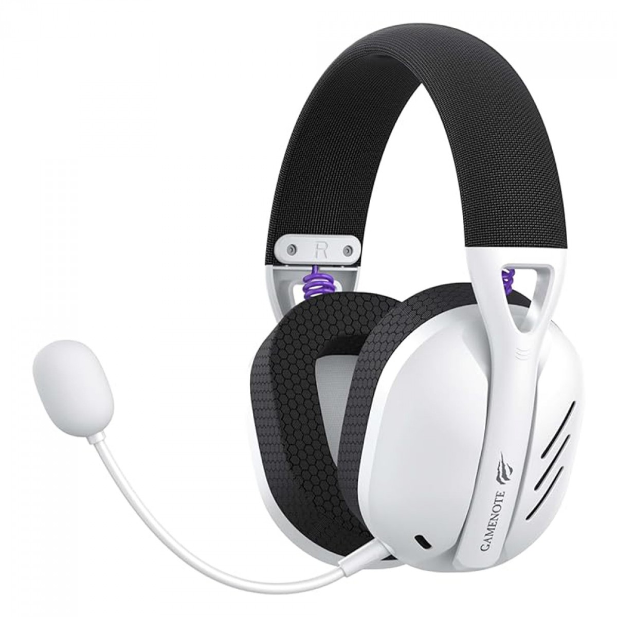 Headset Gamer Havit Quad-Mode Fuxi-H3, Wireless, Bluetooth, USB, 3.5mm, Drivers de 40mm, White/Black, HVGMH-Fuxi-H3-WB