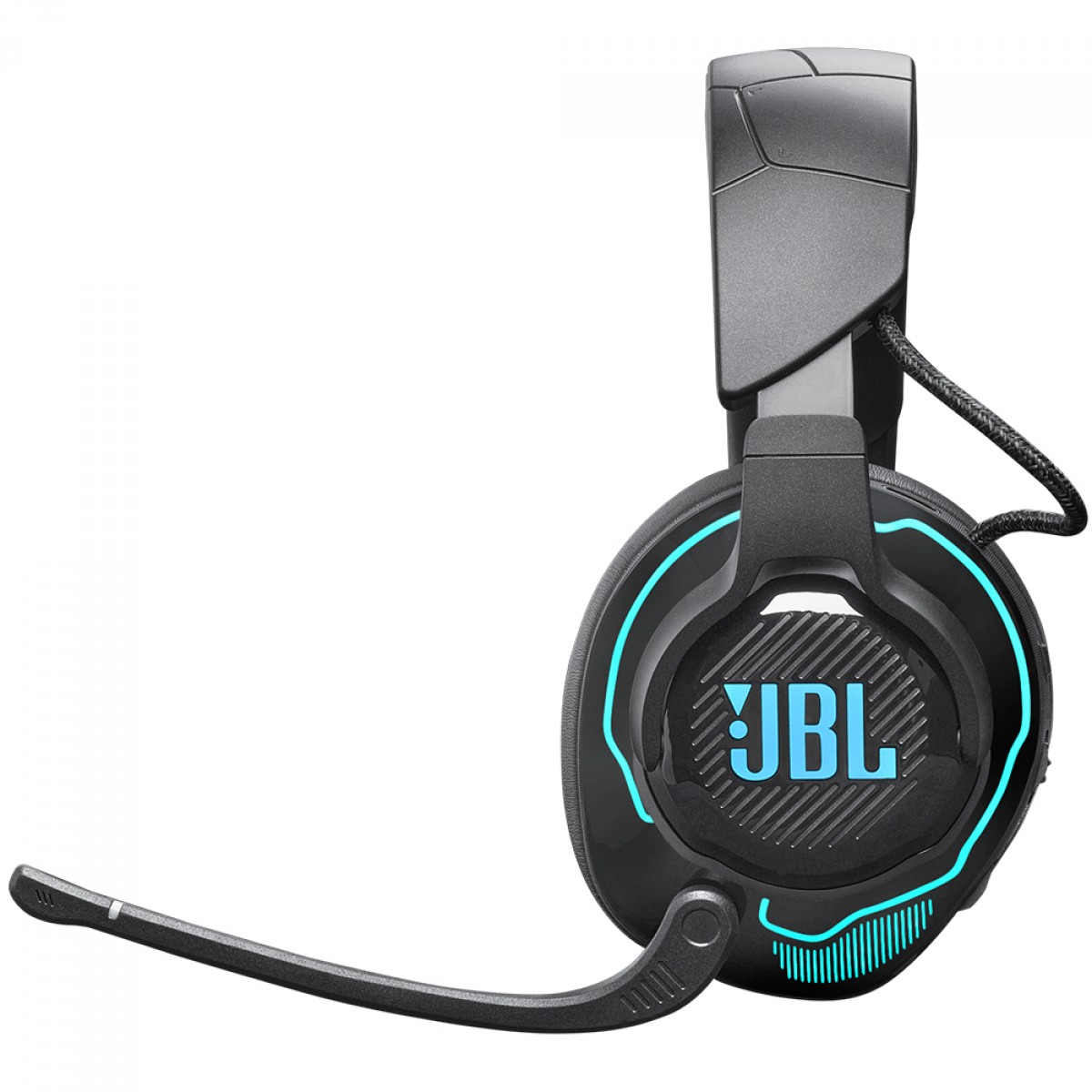 Headset Gamer JBL Quantum 910, Wireless, RGB, Drivers de 50mm, Cancelamento de Ruído, Preto, JBLQ910WLBLK