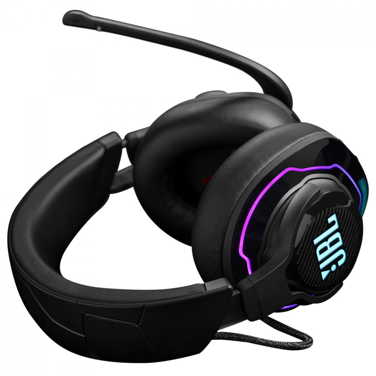 Headset Gamer JBL Quantum 910, Wireless, RGB, Drivers de 50mm, Cancelamento de Ruído, Preto, JBLQ910WLBLK