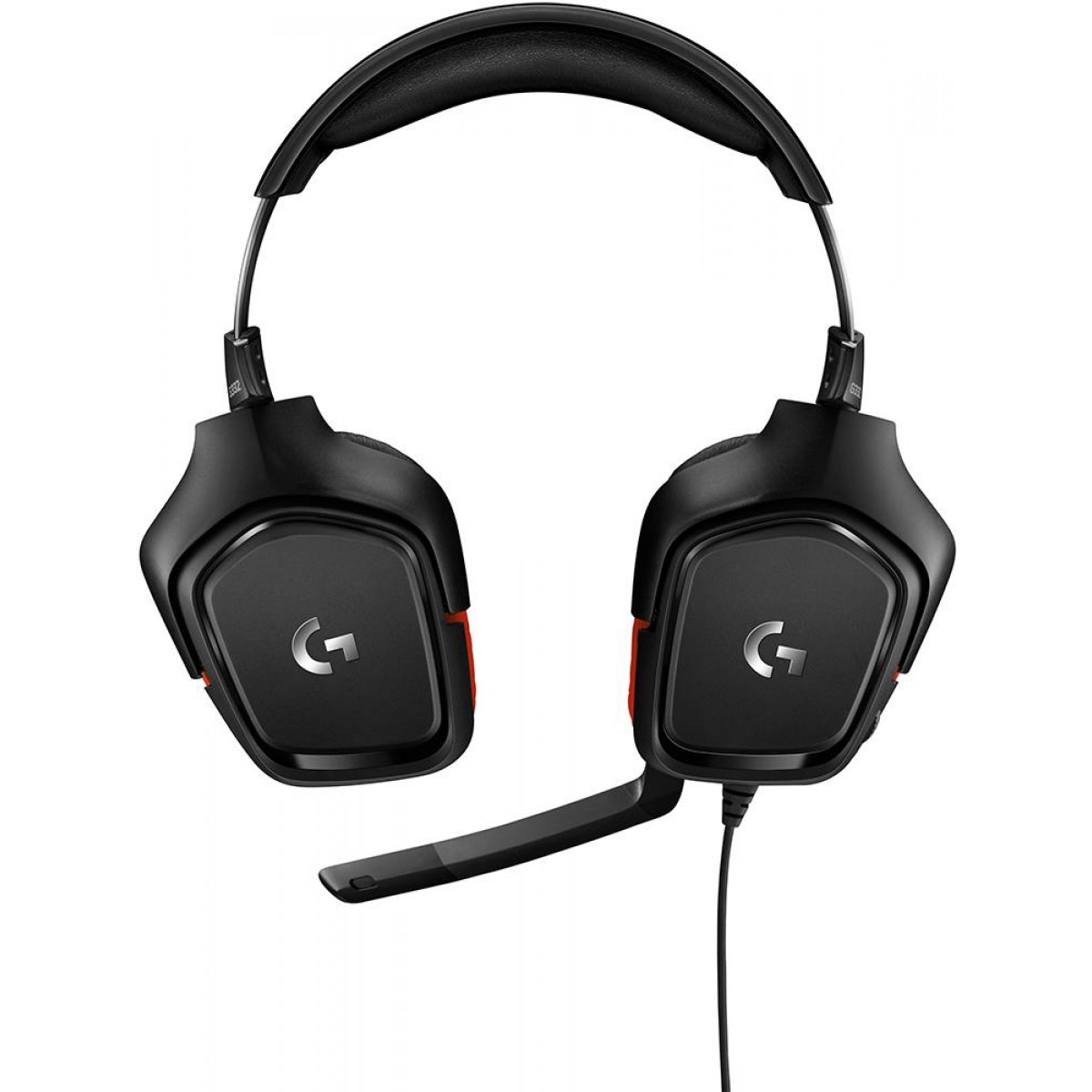 Headset Gamer Logitech G332, Estéreo, Preto/Vermelho, 981-000755