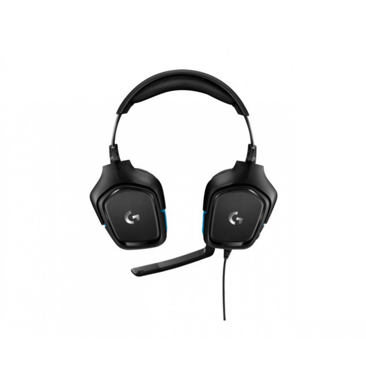 Headset Gamer Logitech G432, 7.1 Surround, Black/Blue, 981-000769