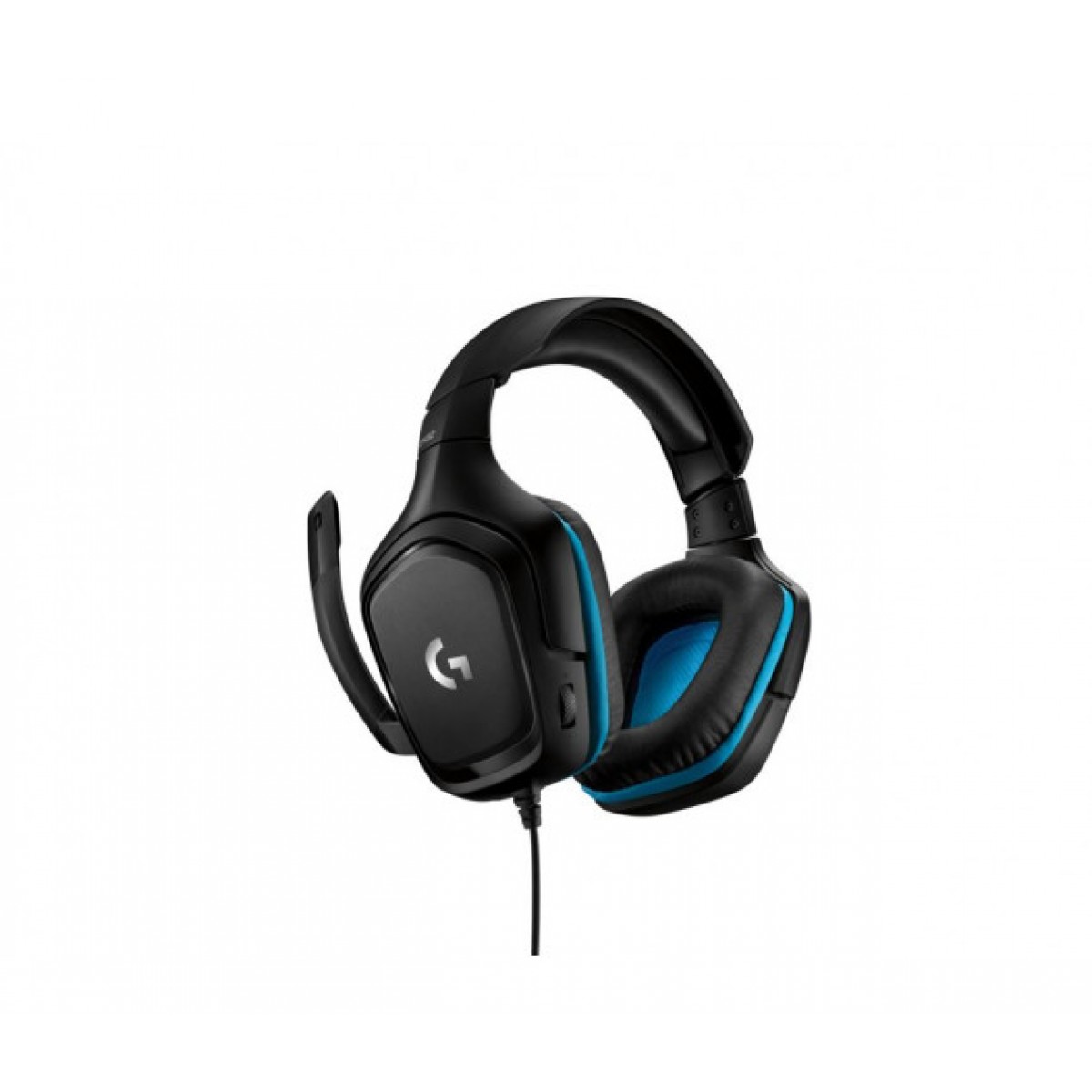 Headset Gamer Logitech G432, 7.1 Surround, Black/Blue, 981-000769