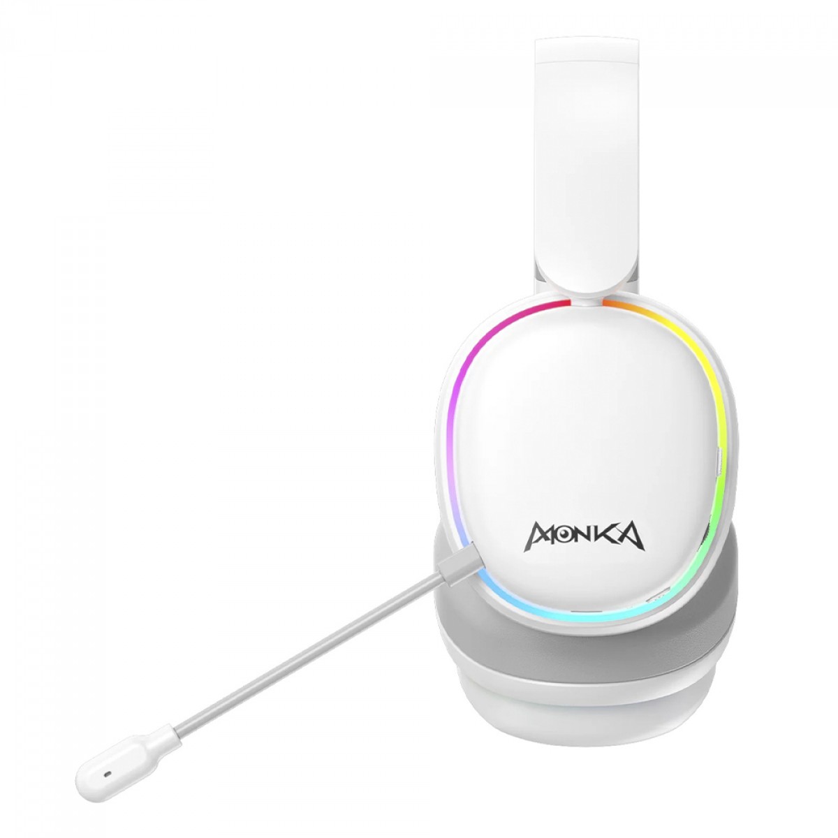 Headset Gamer Marvo Monka Echo RS HG9070W, RGB, Bluetooth 5.2, Drivers 50mm, Branco, HG9070W