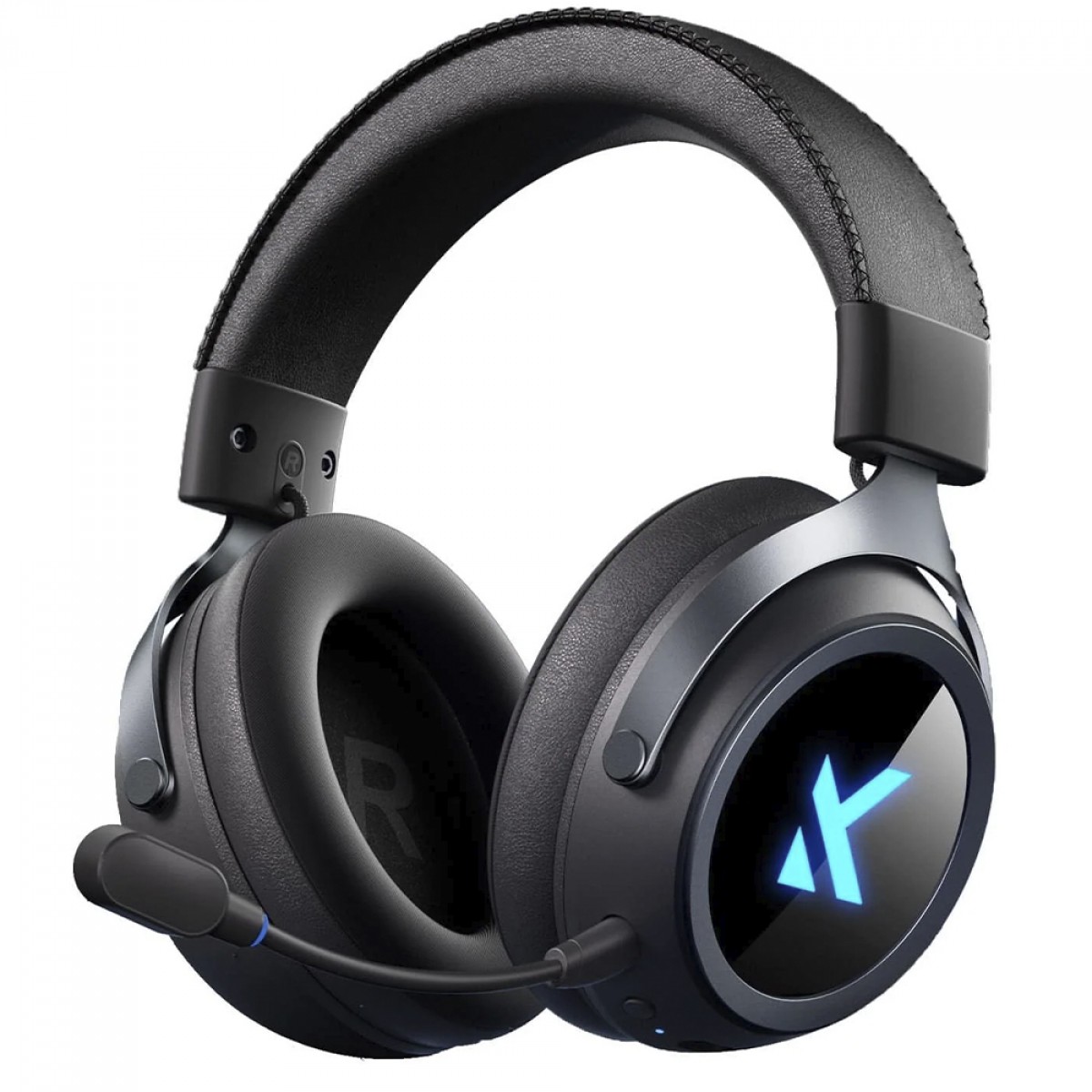 Headset Gamer MCHOSE X9, RGB, Wireless, Bluetooth, Drivers de 53mm, Surround 7.1, Preto, MC-X9-2
