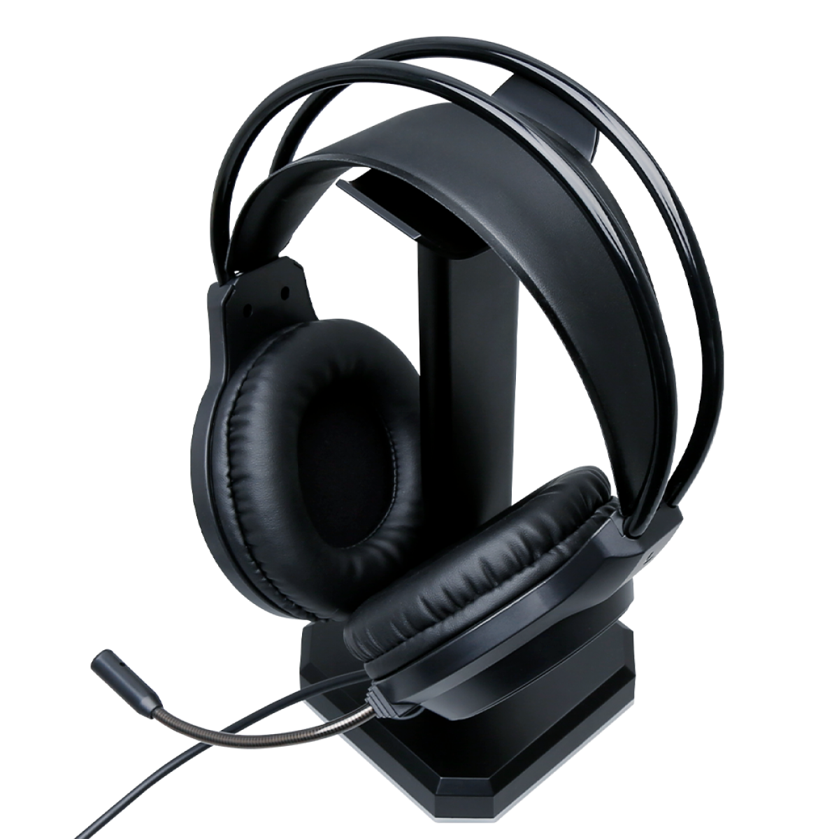 Headset Gamer Ninja Shadow, 3.5mm + USB, PC, Rainbow, Drivers 50mm, Black, GN-H02