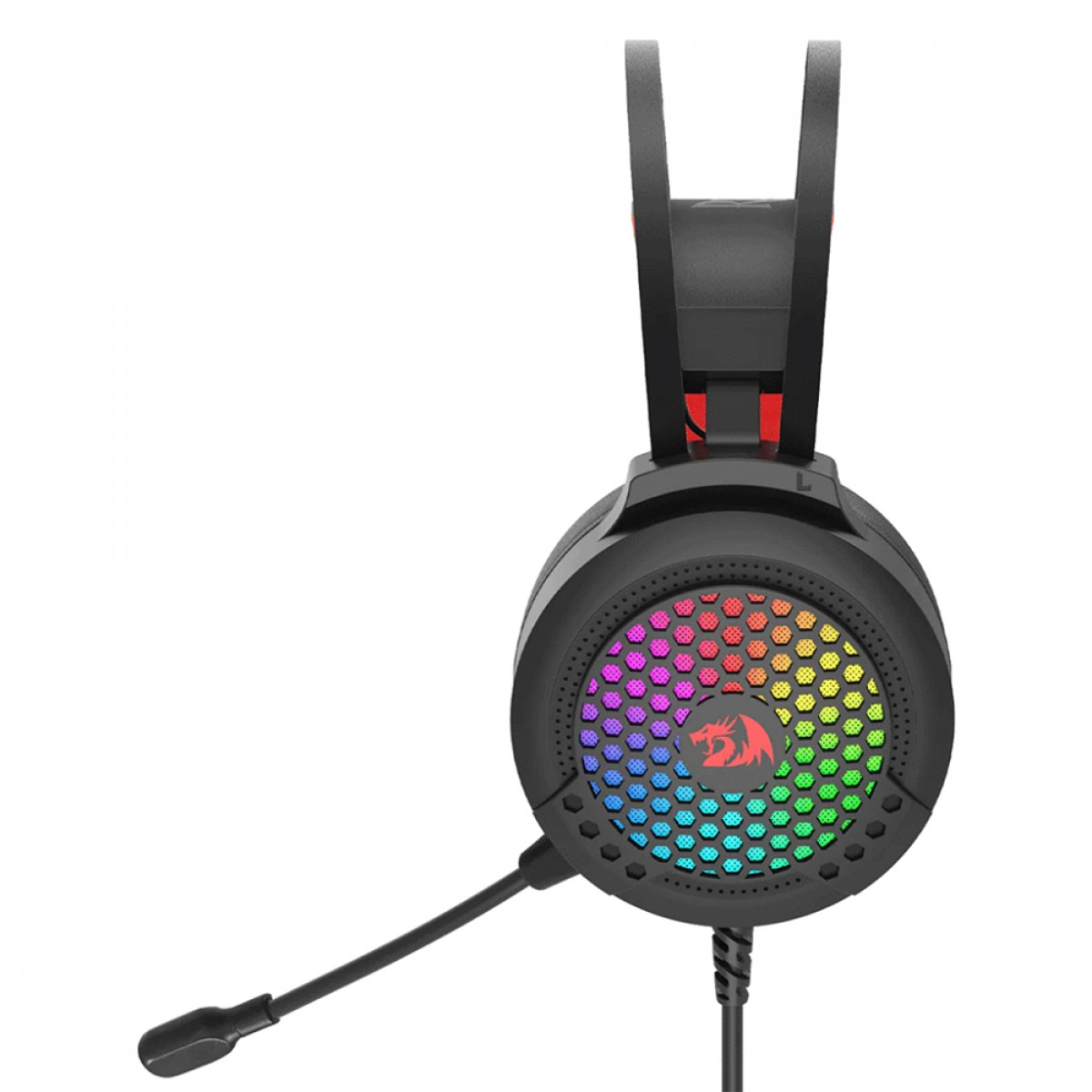 Headset Gamer Redragon Carmen, RGB, Drivers de 50mm, Multiplataformas, Black, H261