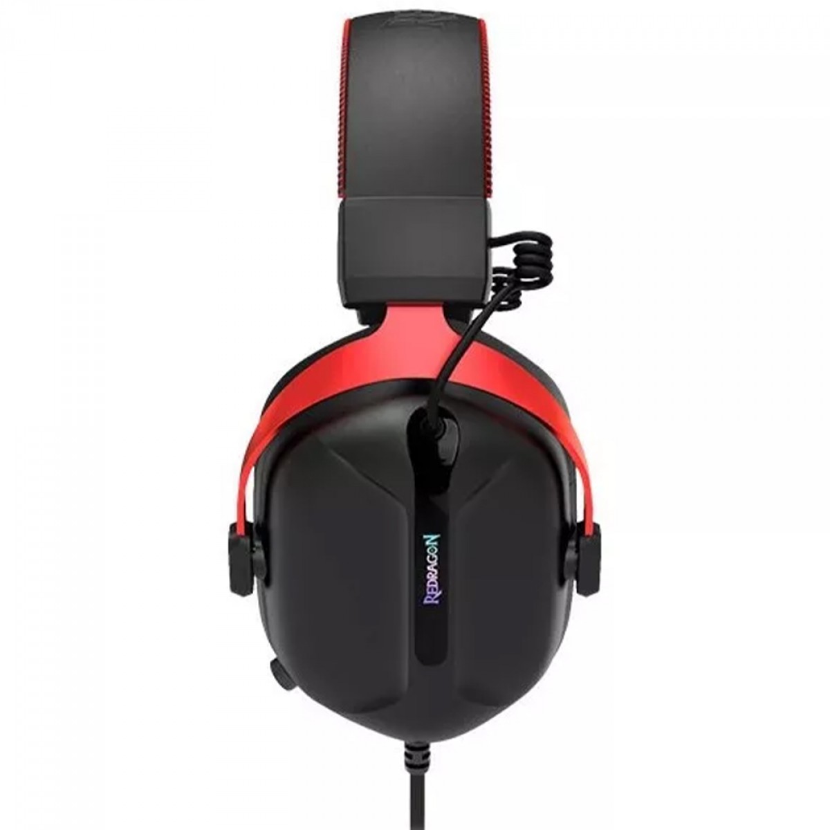 Headset Gamer Redragon Cybill H312, RGB, 7.1 Surround, Drivers de 50mm, USB, Preto e Vermelho 