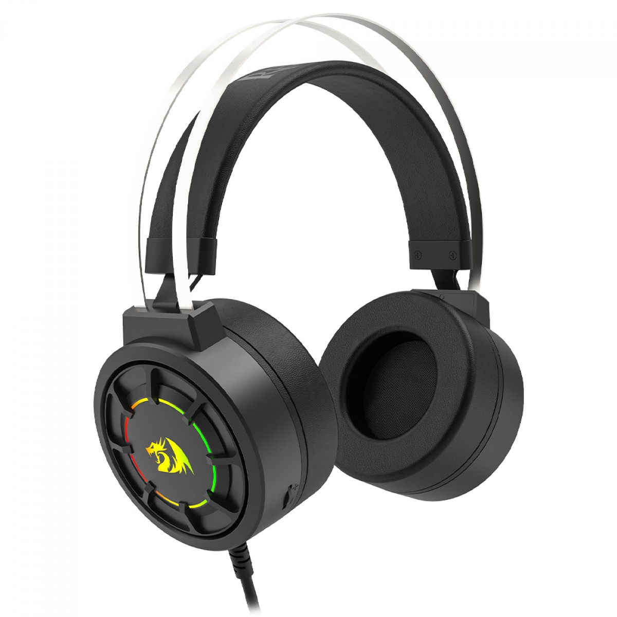 Headset Gamer Redragon Grandel, RGB, Drivers de 40mm, USB, Preto, H314-RGB