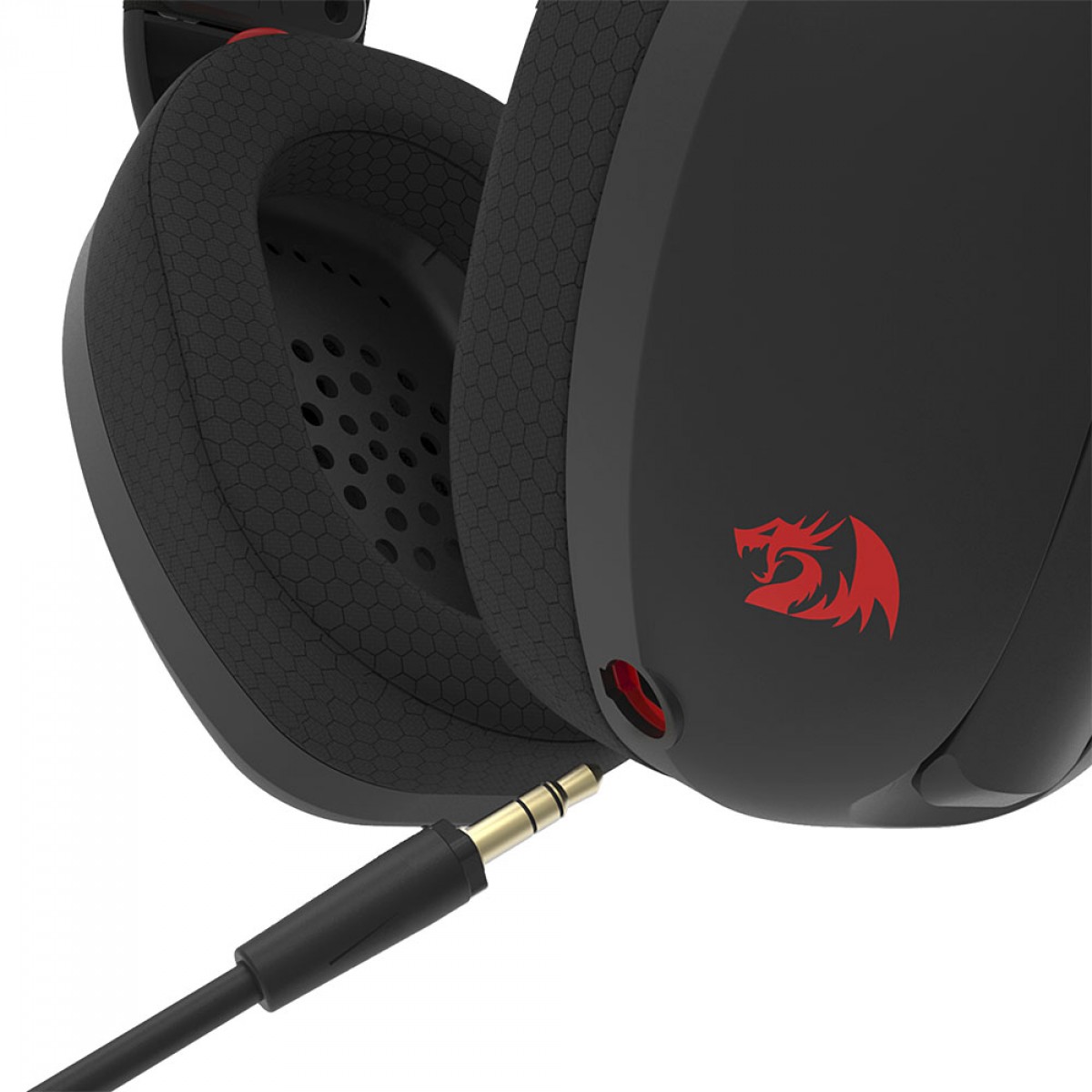 Headset Gamer Redragon Ire, Wireless, Drivers de 40mm, Black, H848