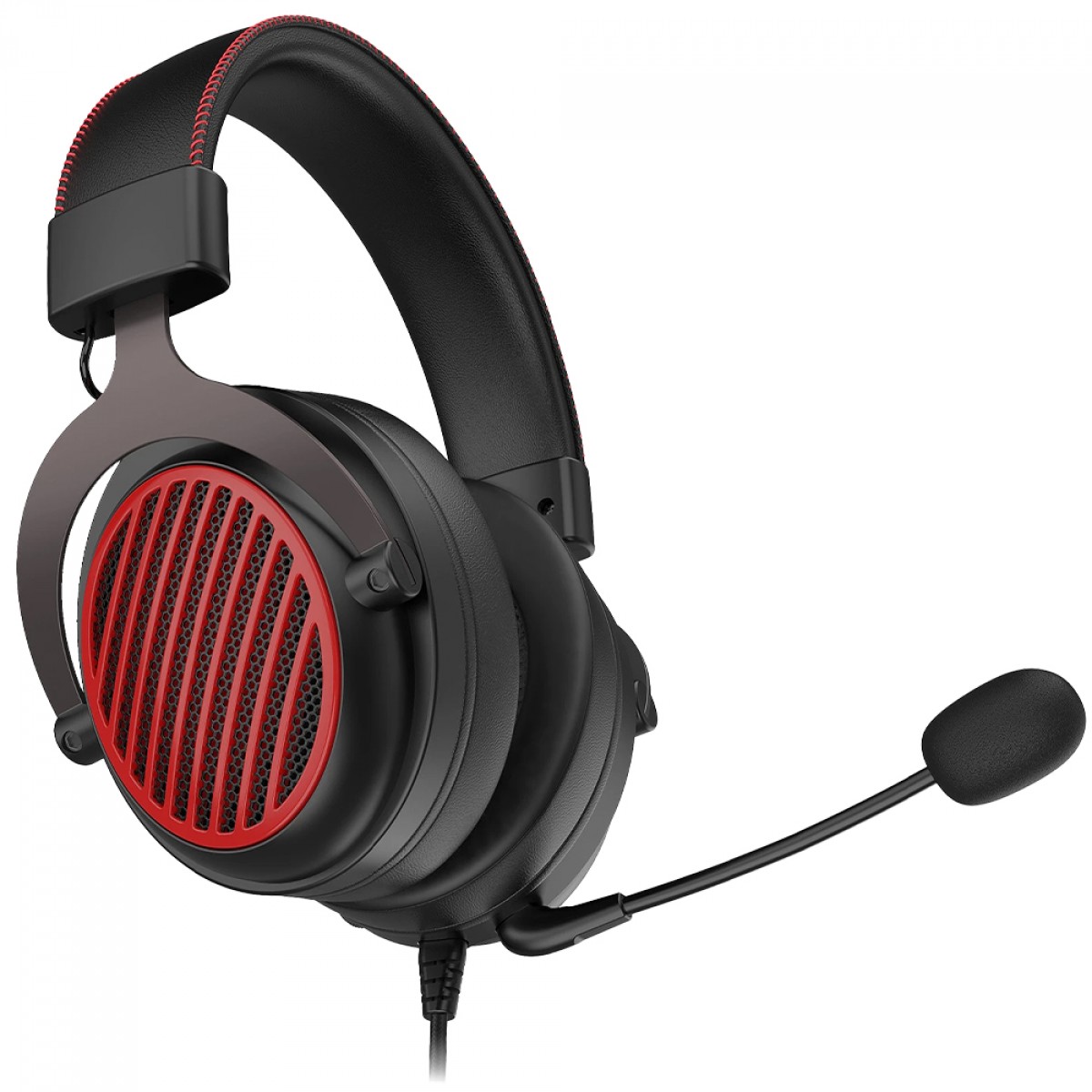 Headset Gamer Redragon Luna, 3.5mm/USB, Drivers de 53mm, Open Back, Preto, H540