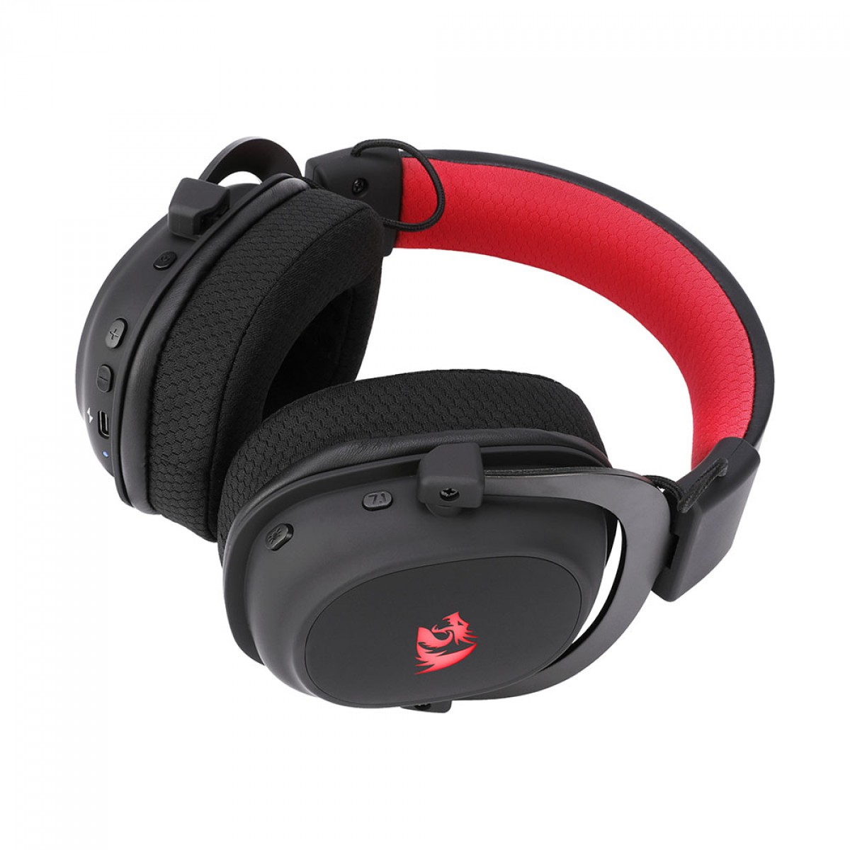 Headset Gamer Redragon Zeus Pro, Sem Fio, Bluetooth, Microfone Destacável, Surround 7.1, Black, H510-PRO