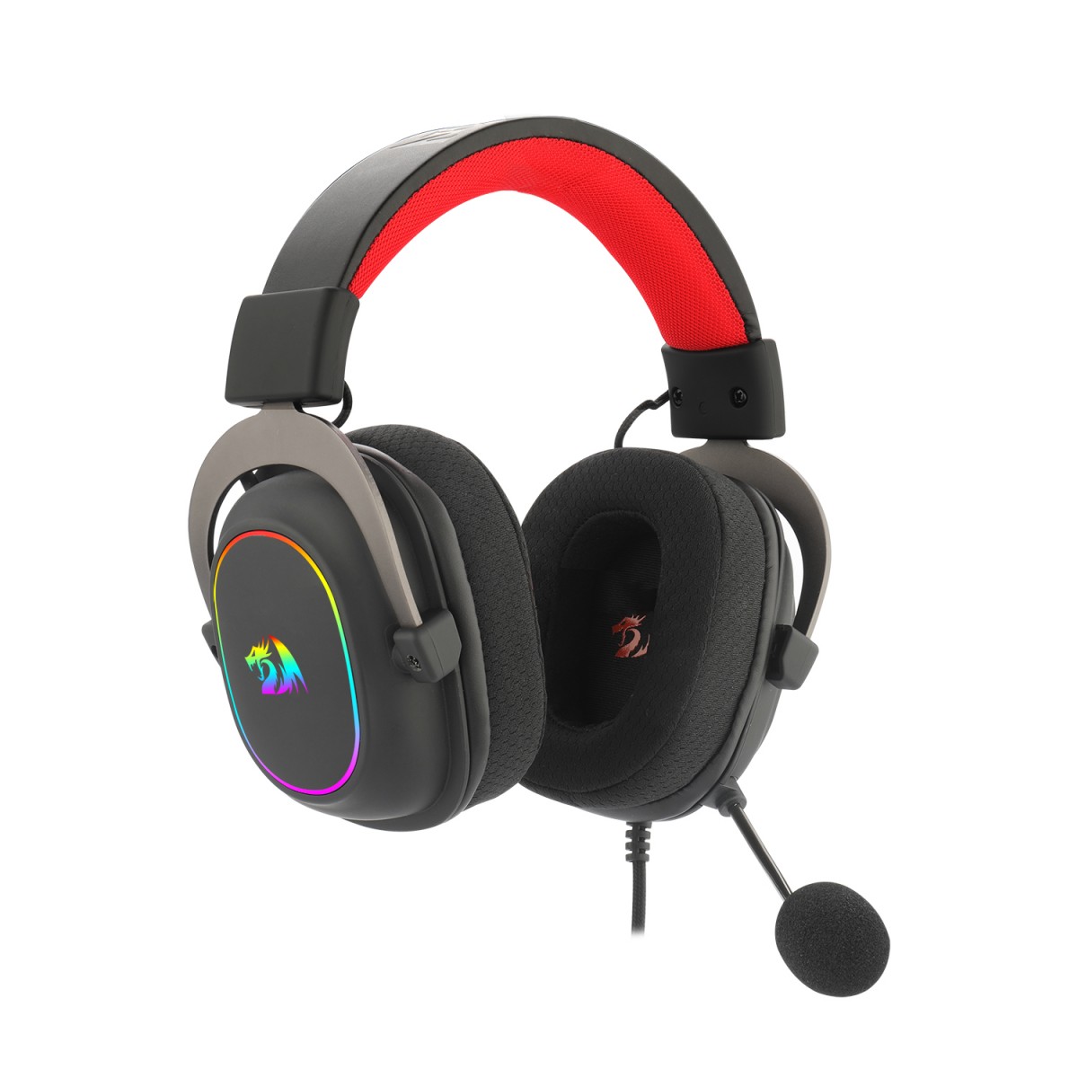 Headset Gamer Redragon Zeus X, USB, 7.1 Surround, RGB, Black