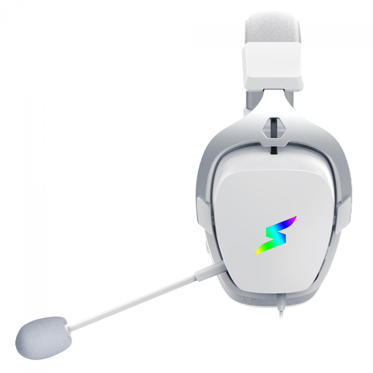 Headset Gamer SuperFrame Wind, RGB, Wireless, Drivers de 50mm, White, SF-HS-WD7WRU