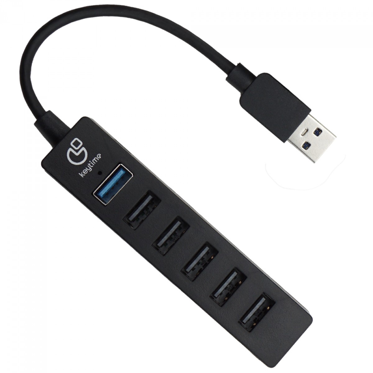 Hub Adaptador 7 em 1 Keytime DataPort, USB para USB 3.0+USB 2.0, KYT00036