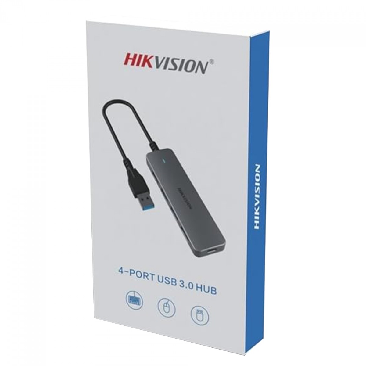 Hub Adaptador Hikvision 4 em 1, USB-3.0 Para USB 3.0, Cinza, HS-HUB-DS401