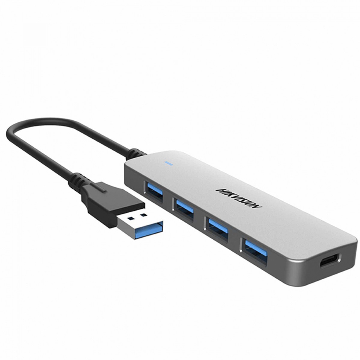 Hub Adaptador Hikvision 4 em 1, USB-3.0 Para USB 3.0, Cinza, HS-HUB-DS401
