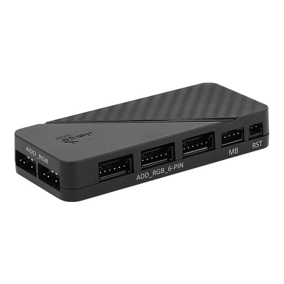 Hub Controlador de Fan Aerocool H66F RGB, Com 6 saídas de 6 pinos e 2 de 3 pinos 5V ARGB