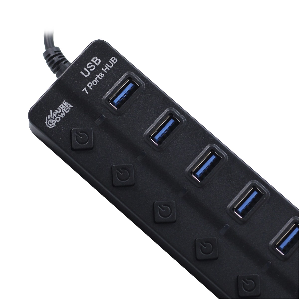 HUB 7 Em 1, USB 3.0, Pure Power, PP-HUB-004