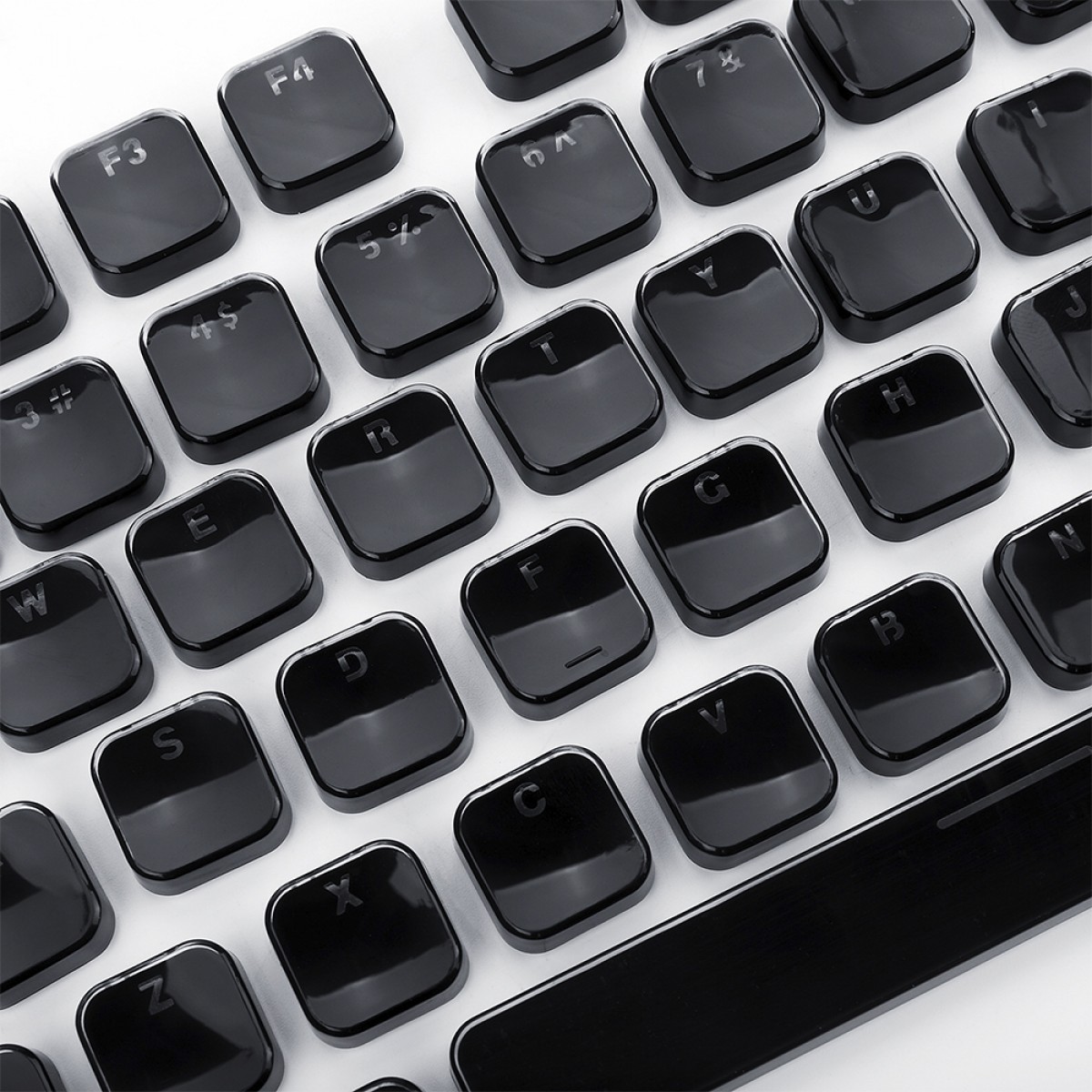 Keycaps Redragon A107, PBT, ANSI, Double Shot, Black, 104 Teclas