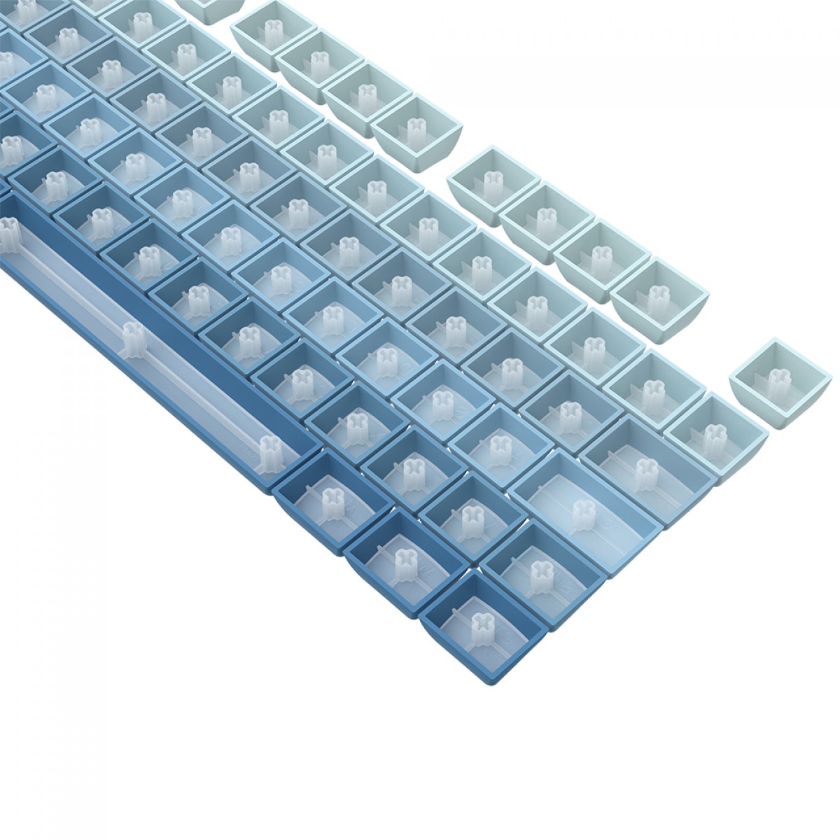 Keycaps Redragon A134 PT, ABNT2, 106 Teclas, Degradê Azul