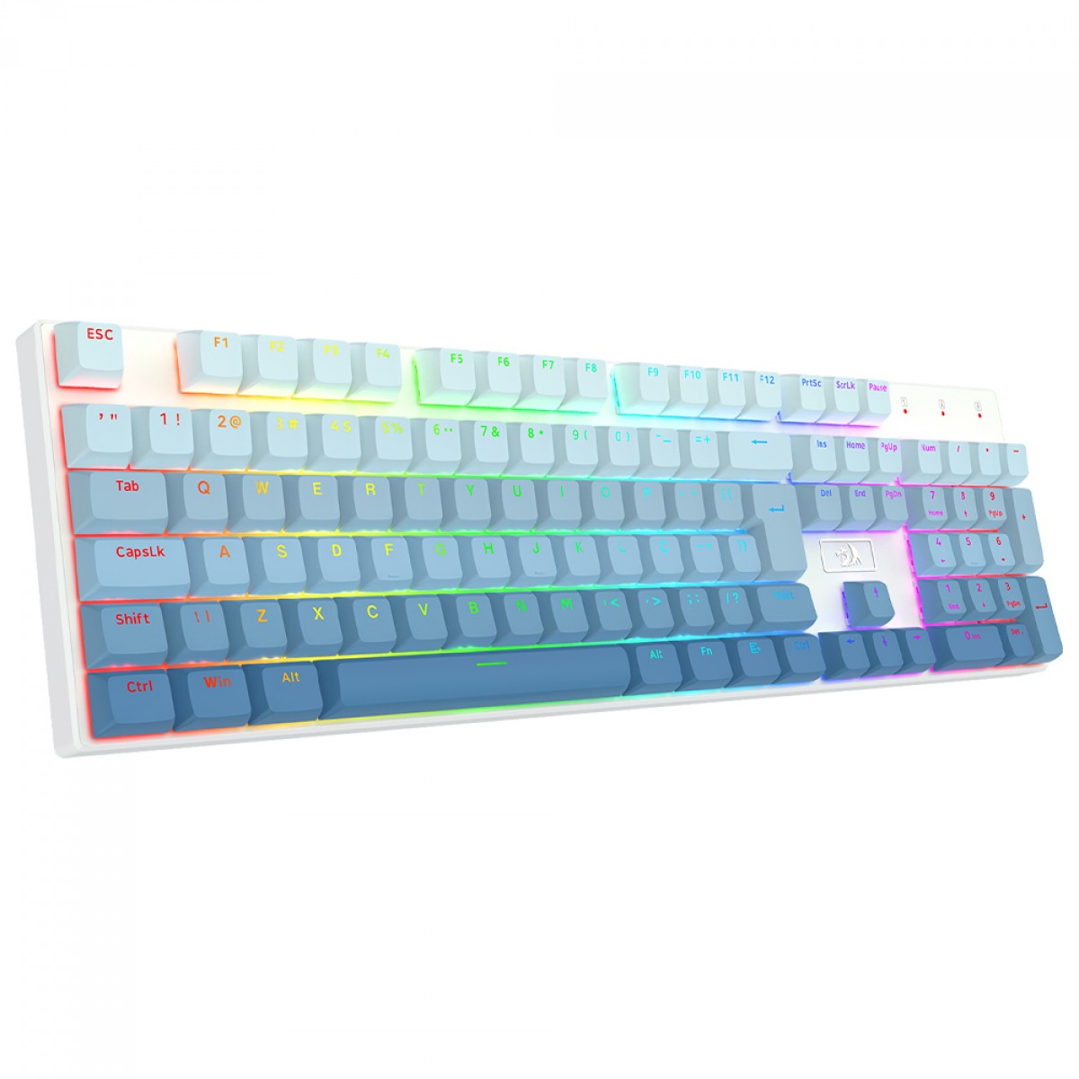 Keycaps Redragon A134 PT, ABNT2, 106 Teclas, Degradê Azul