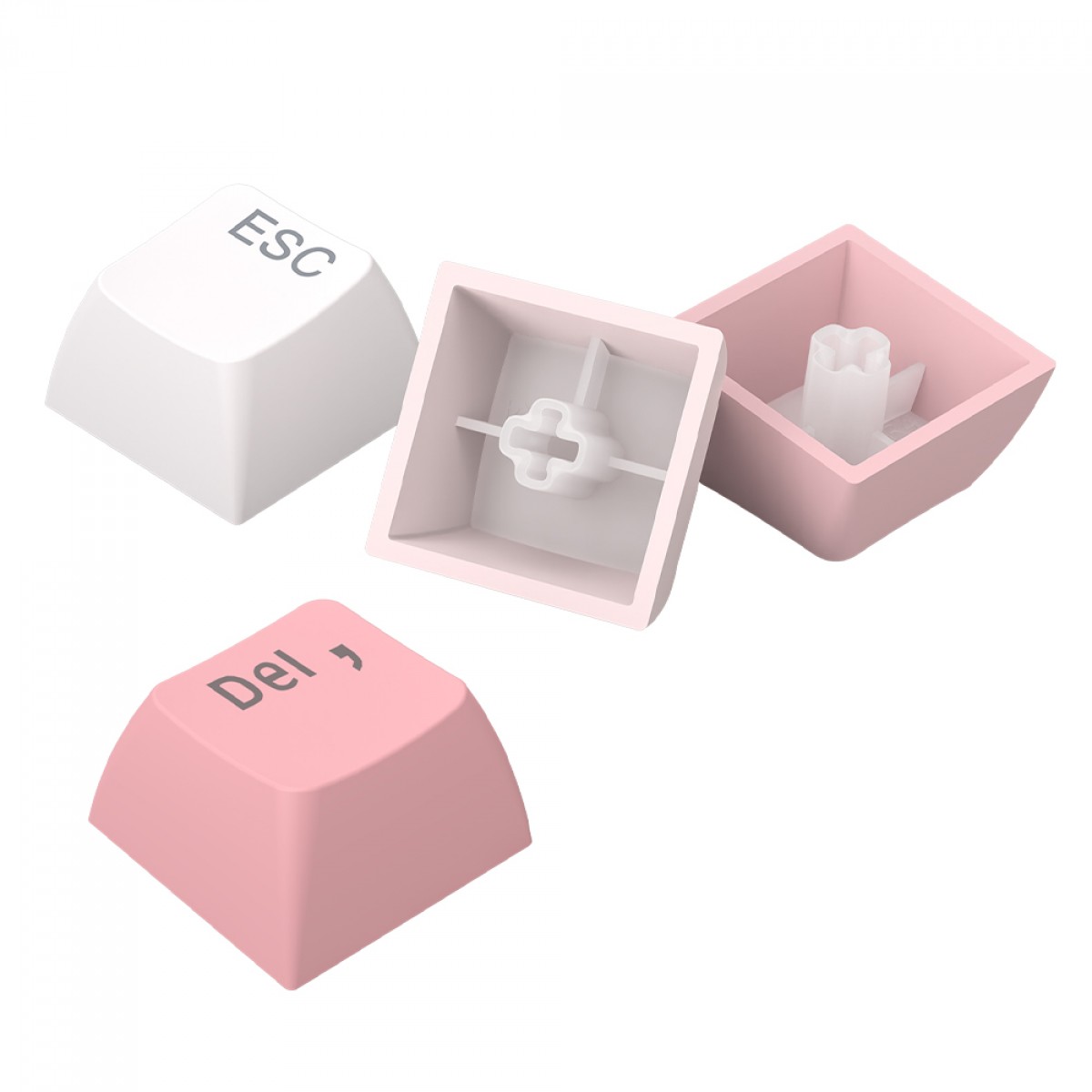 Keycaps Redragon A139 PT, ABNT2, 106 Teclas, Degradê Branco e Rosa