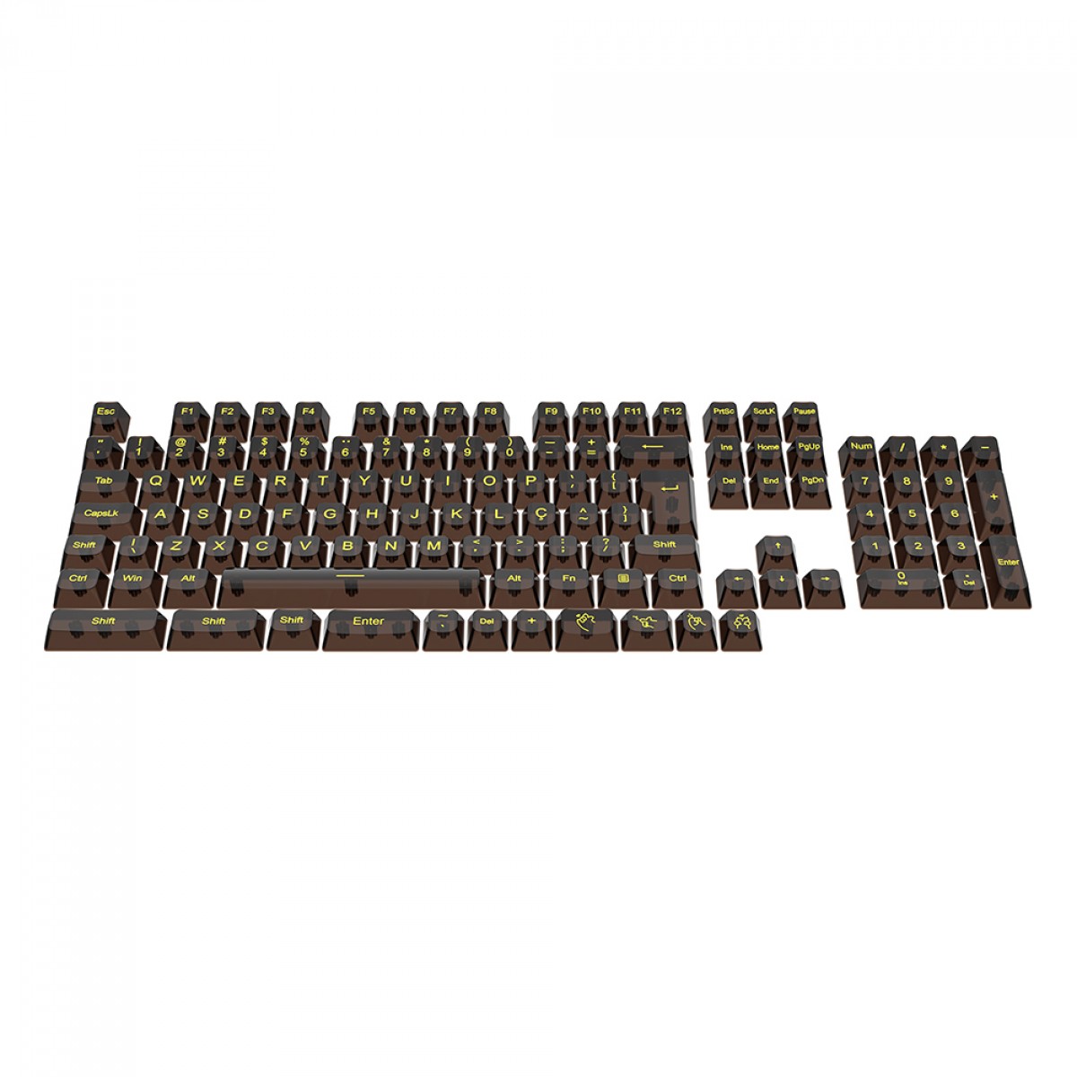 Keycaps Redragon Crystal, OSA, ABNT2, 117 Teclas, A138 PT