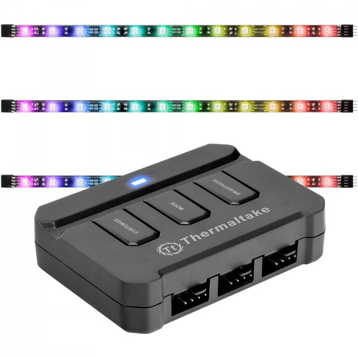 Kit 3 Fitas de LED Com Switch Thermaltake Lumi Color, RGB, 300mm, AC-037-LN1NAN-A1