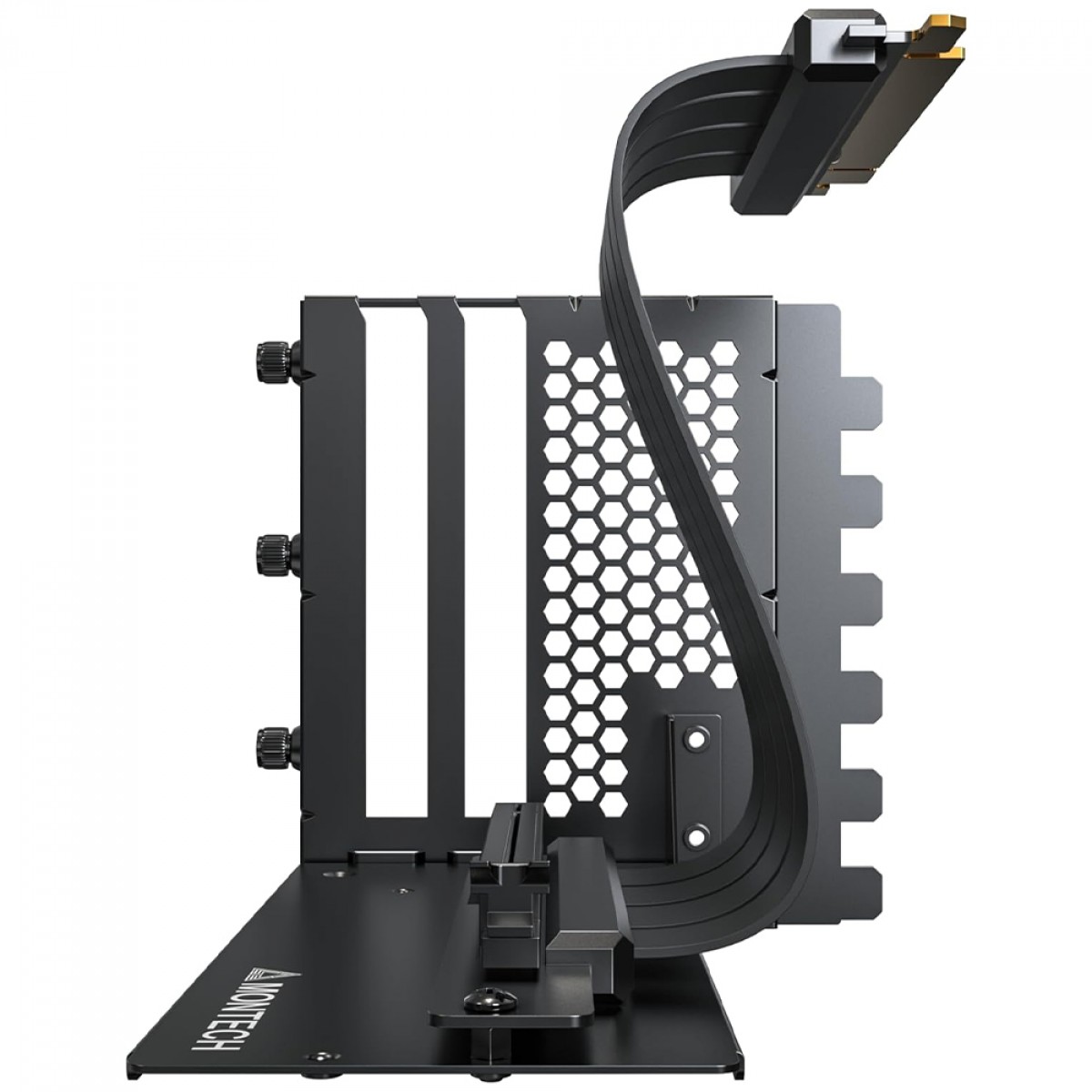 Kit De Suporte Para GPU Vertical Montech, PCIe 4.0, 200mm, Preto