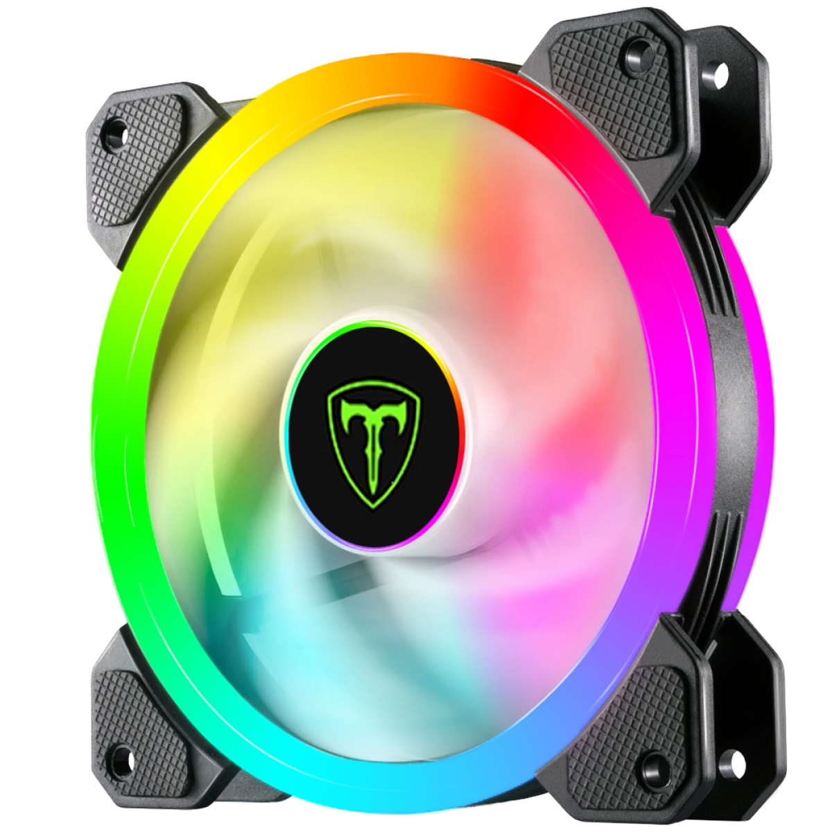 Kit Fan com 3 unidade T-Dagger 120mm, Rainbow, Black,T-TGF513 - Open Box