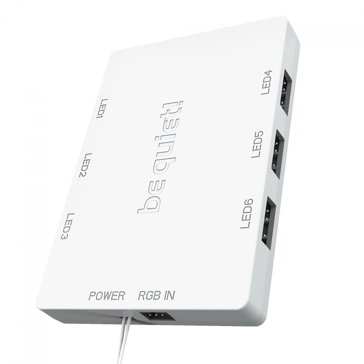 Kit Fan Com 3 Unidades Be Quiet Light Wings, 120mm, ARGB, PWM, Branco, BL100