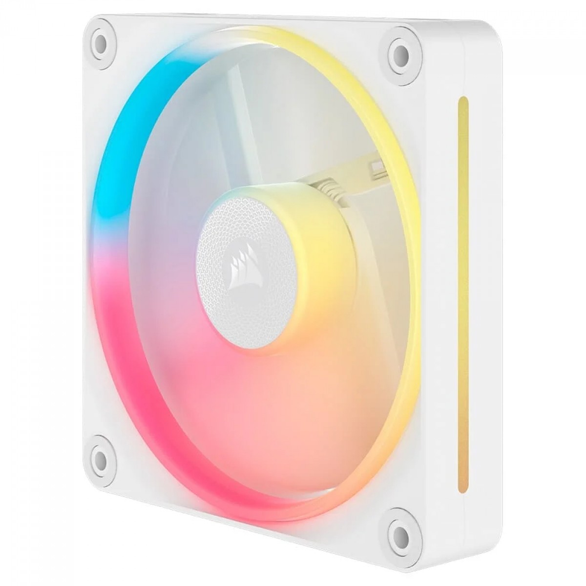 Kit Fan Com 3 Unidades Corsair iCUE LINK LX120-R, RGB, Reverse, 120mm, Branco, CO-9051054-WW