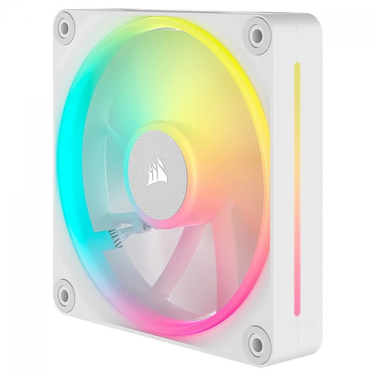 Kit Fan Com 3 Unidades Corsair iCUE LINK LX120, RGB, 120mm, Branco, CO-9051030-WW