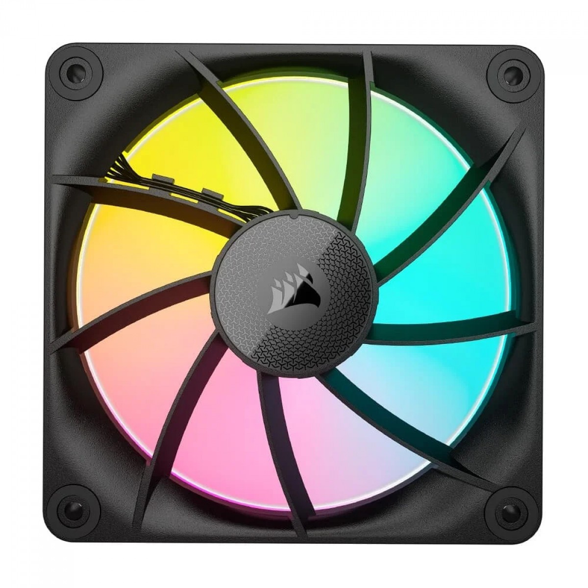 Kit Fan Com 3 Unidades Corsair iCUE LINK LX120, RGB, 120mm, Preto, CO-9051026-WW