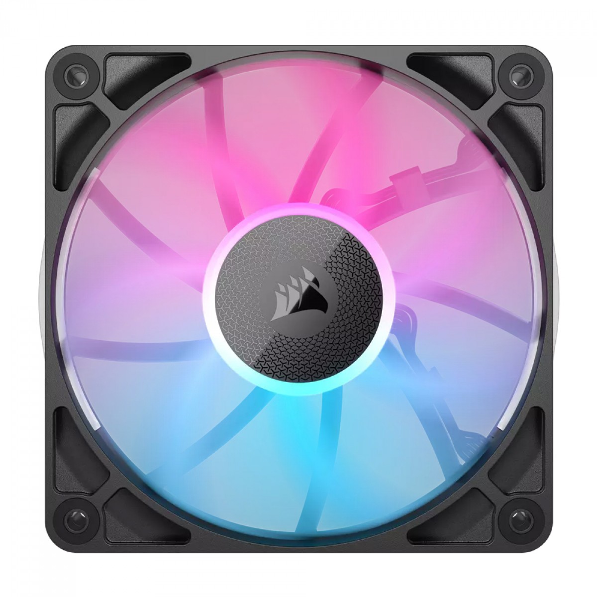 3287Kit Fan Com 3 Unidades Corsair iCUE LINK RX120, RGB, 120mm, Preto, CO-9051018-WW