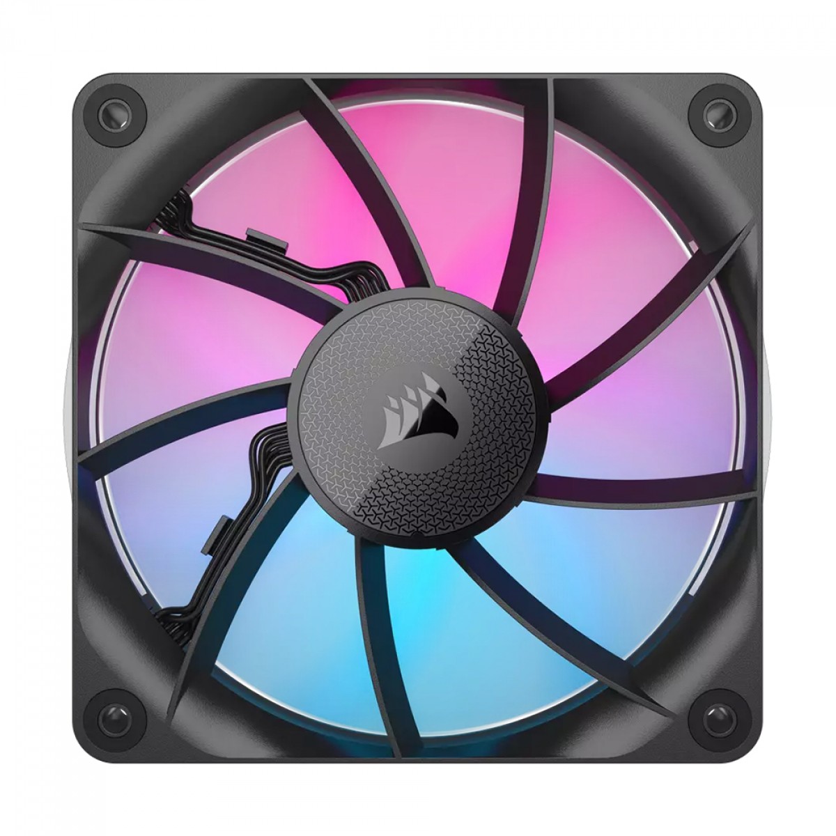 3287Kit Fan Com 3 Unidades Corsair iCUE LINK RX120, RGB, 120mm, Preto, CO-9051018-WW