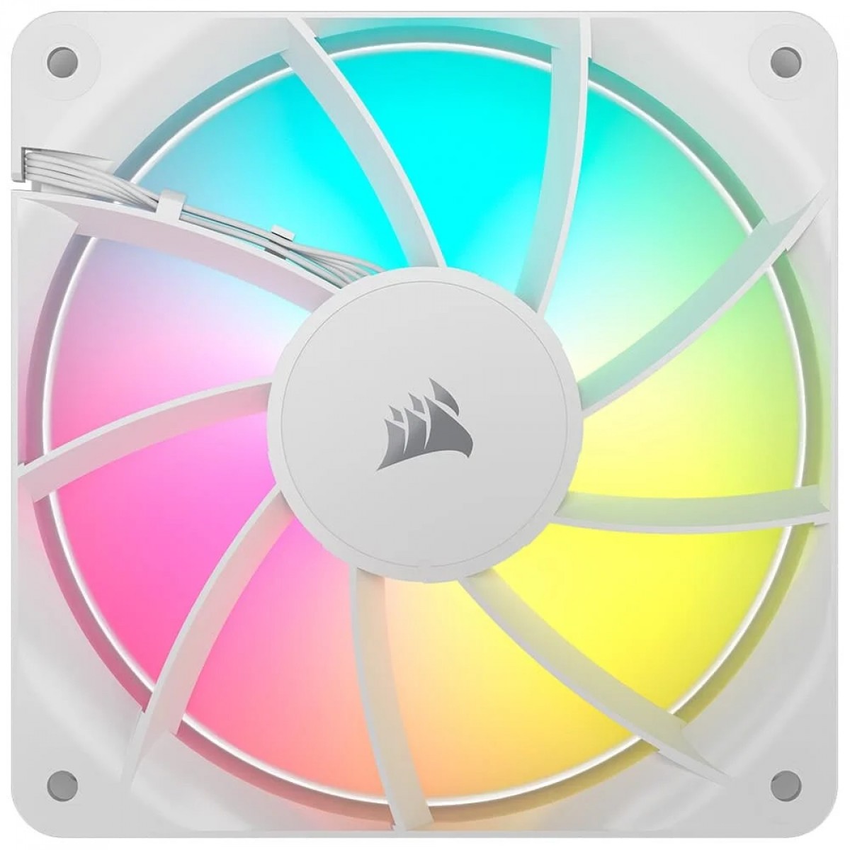 Kit Fan Com 3 Unidades Corsair RS120, ARGB, 120mm, Branco, CO-9050185-WW