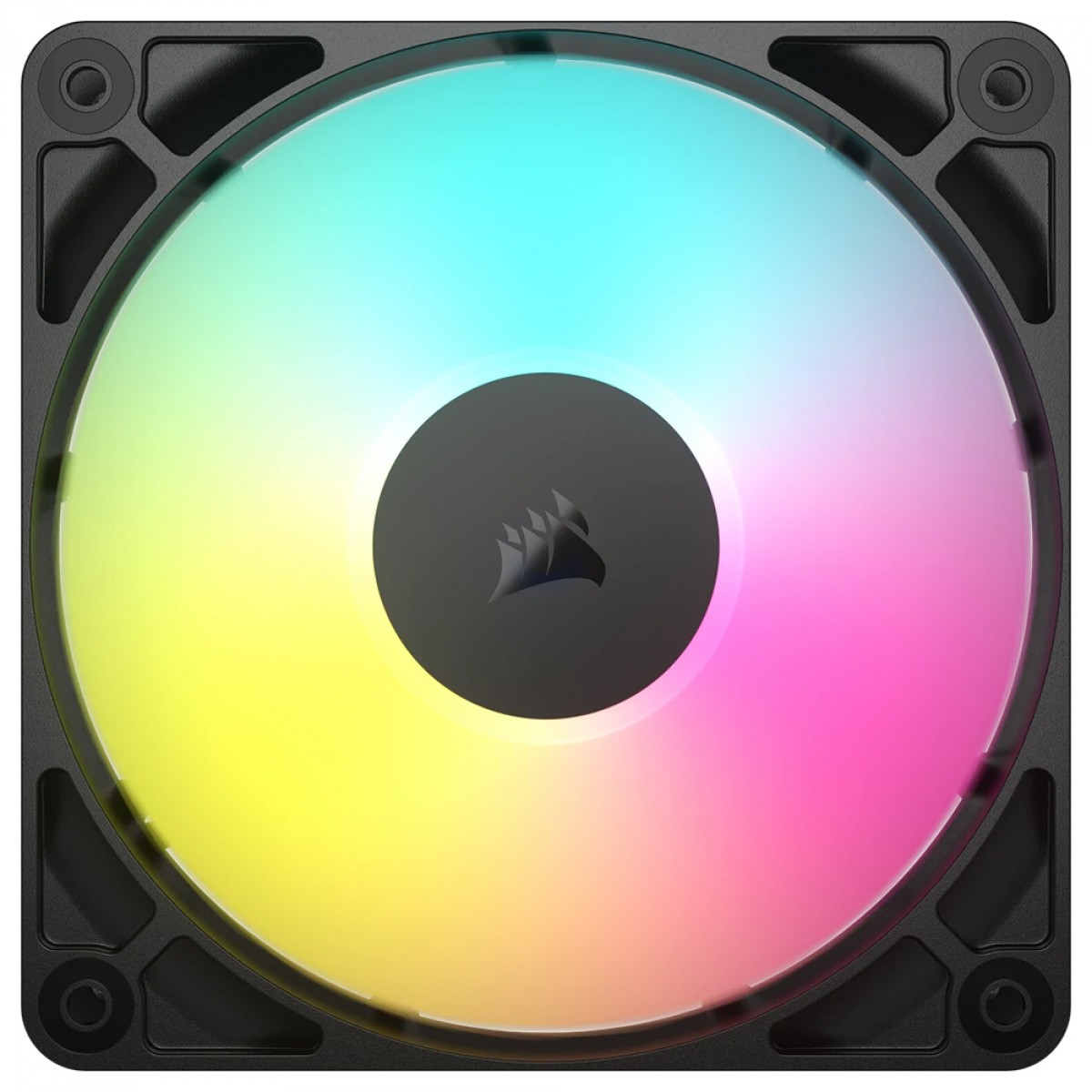 Kit Fan Com 3 Unidades Corsair RS120 ARGB, 120mm, PWM, Preto, CO-9050181-WW