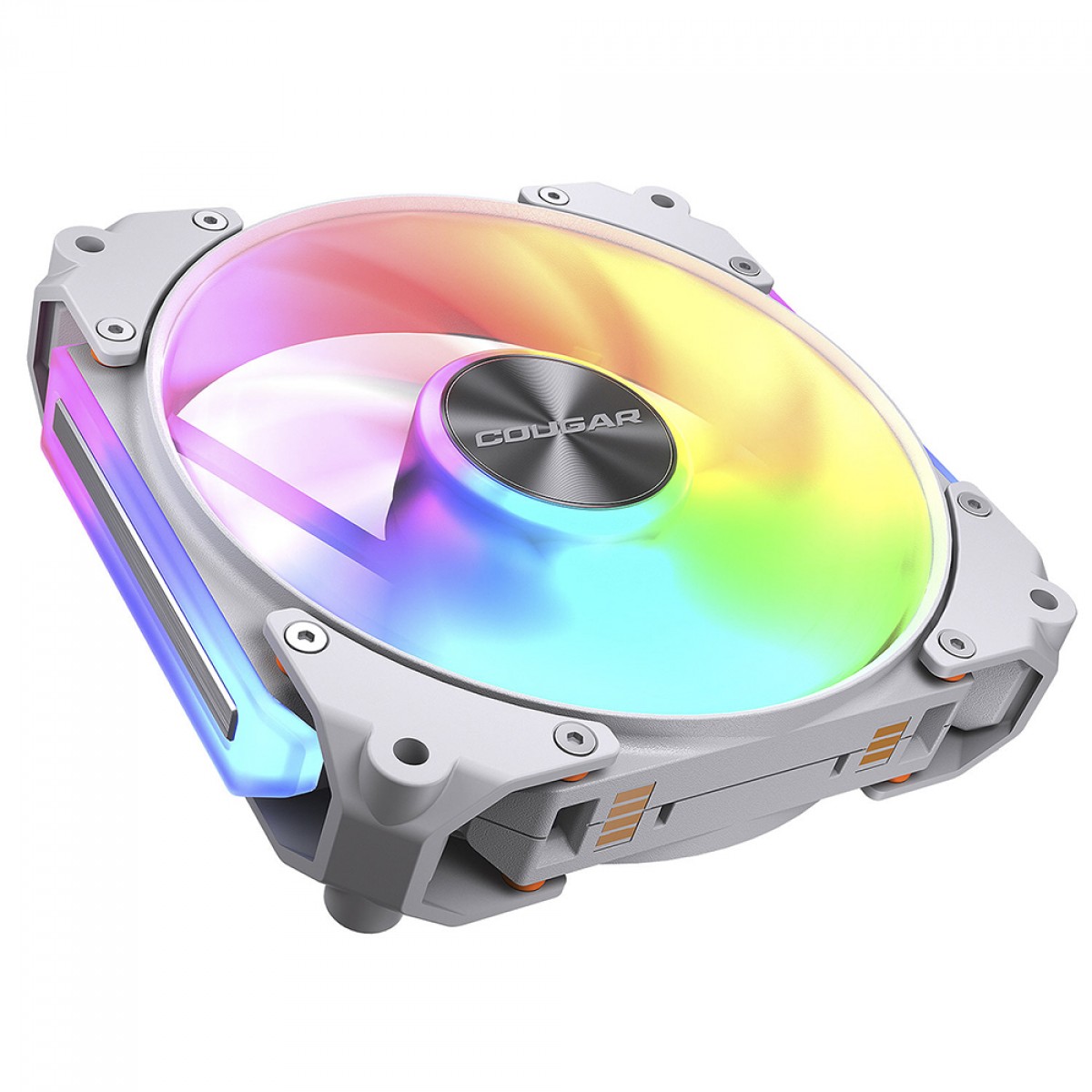 Kit Fan Com 3 Unidades Cougar Apolar, 120mm, ARGB, PWM, Branco, 3MAPR12A3.0002