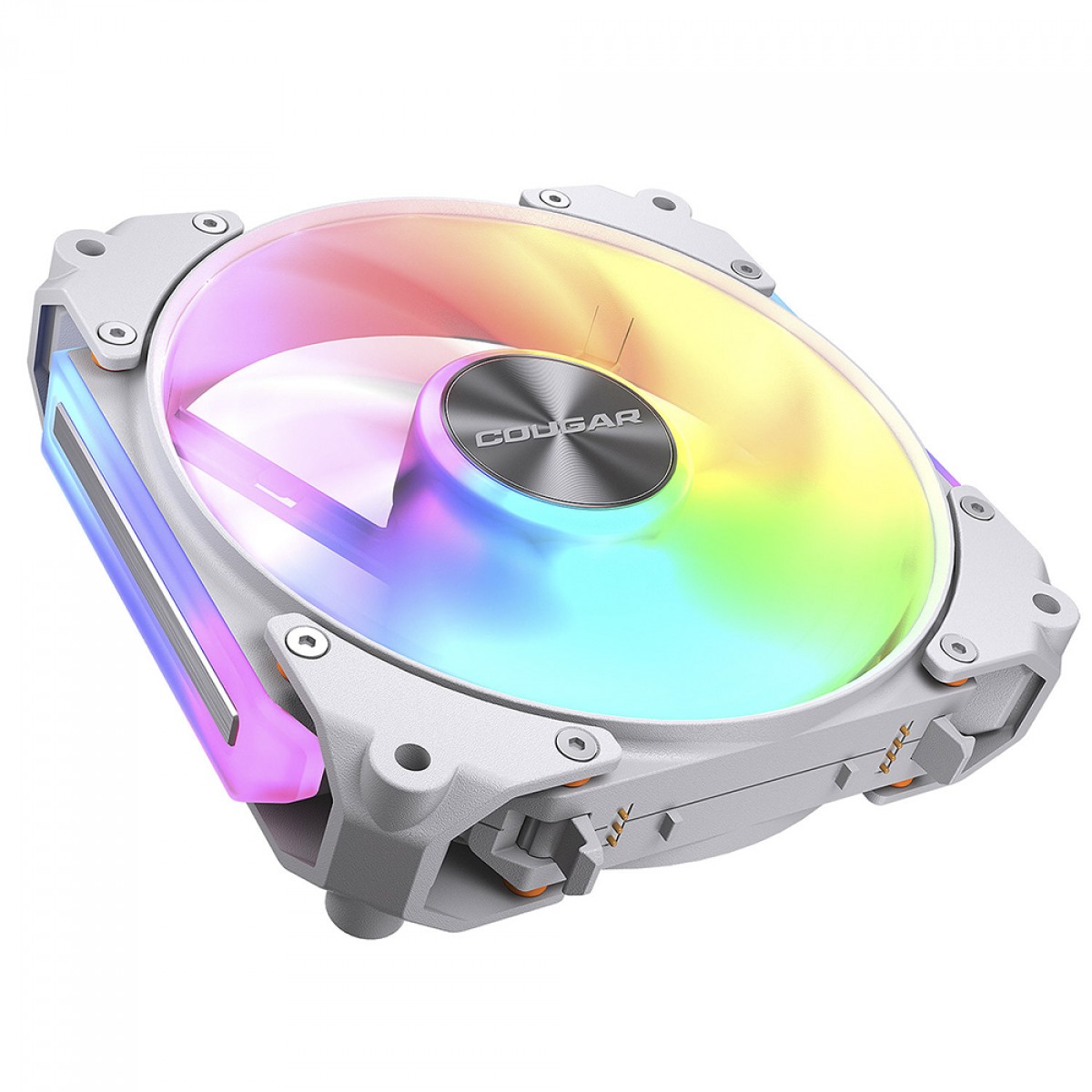 Kit Fan Com 3 Unidades Cougar Apolar, 120mm, ARGB, PWM, Branco, 3MAPR12A3.0002