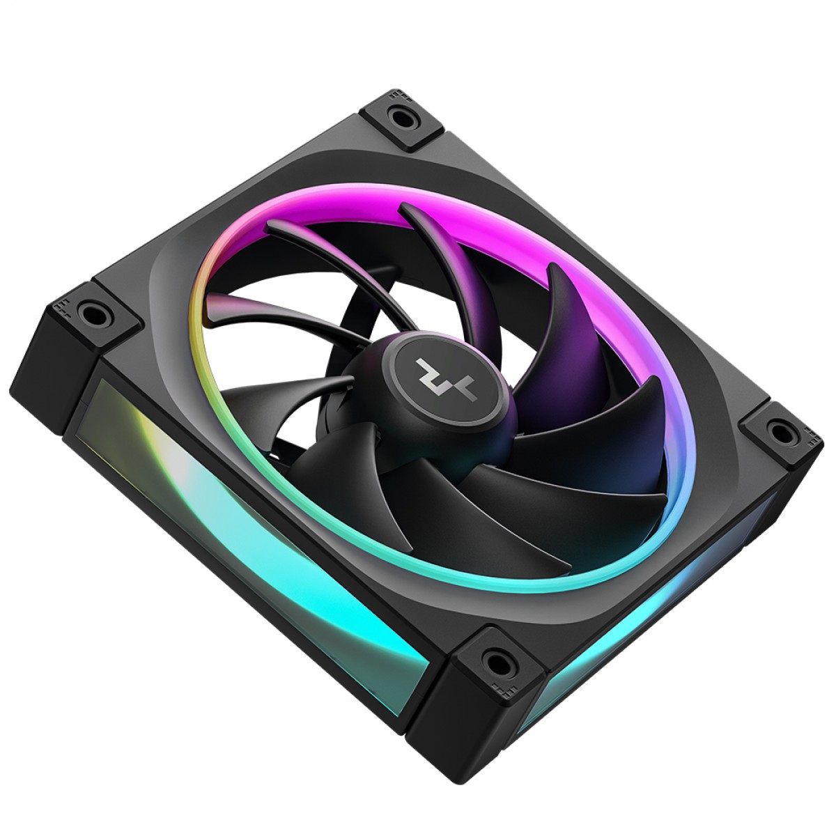 Kit Fan Com 3 Unidades DeepCool FL12, ARGB, 120mm, PWM, Preto, R-FL12-BKAPN3-G