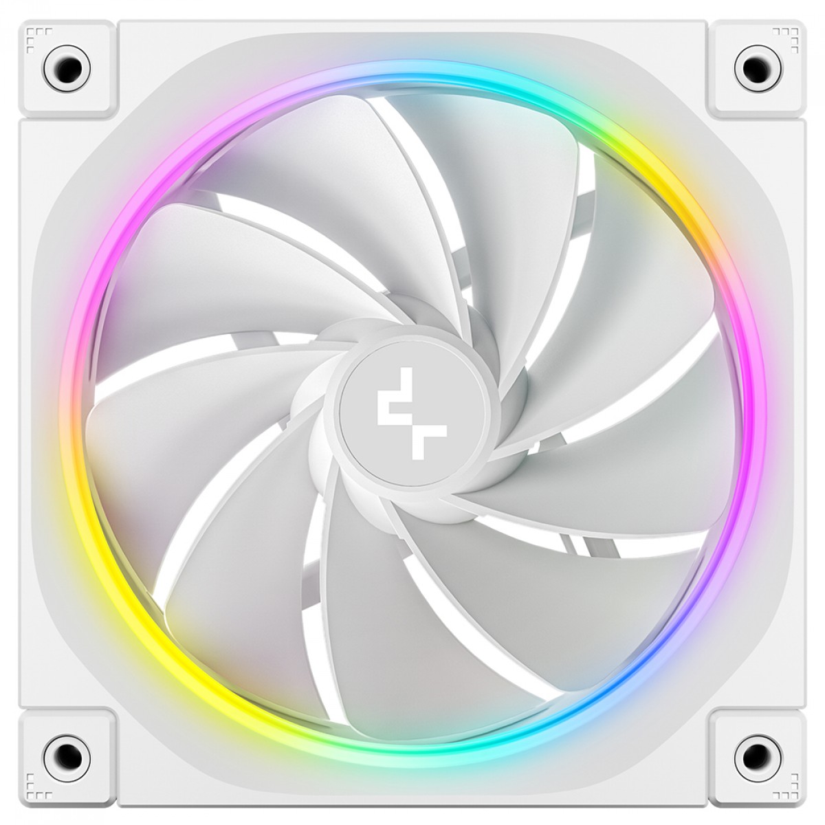 Kit Fan Com 3 Unidades DeepCool FL12R WH, ARGB, 120mm, Reverse, PWM, Branco, R-FL12R-WHAPN3-G